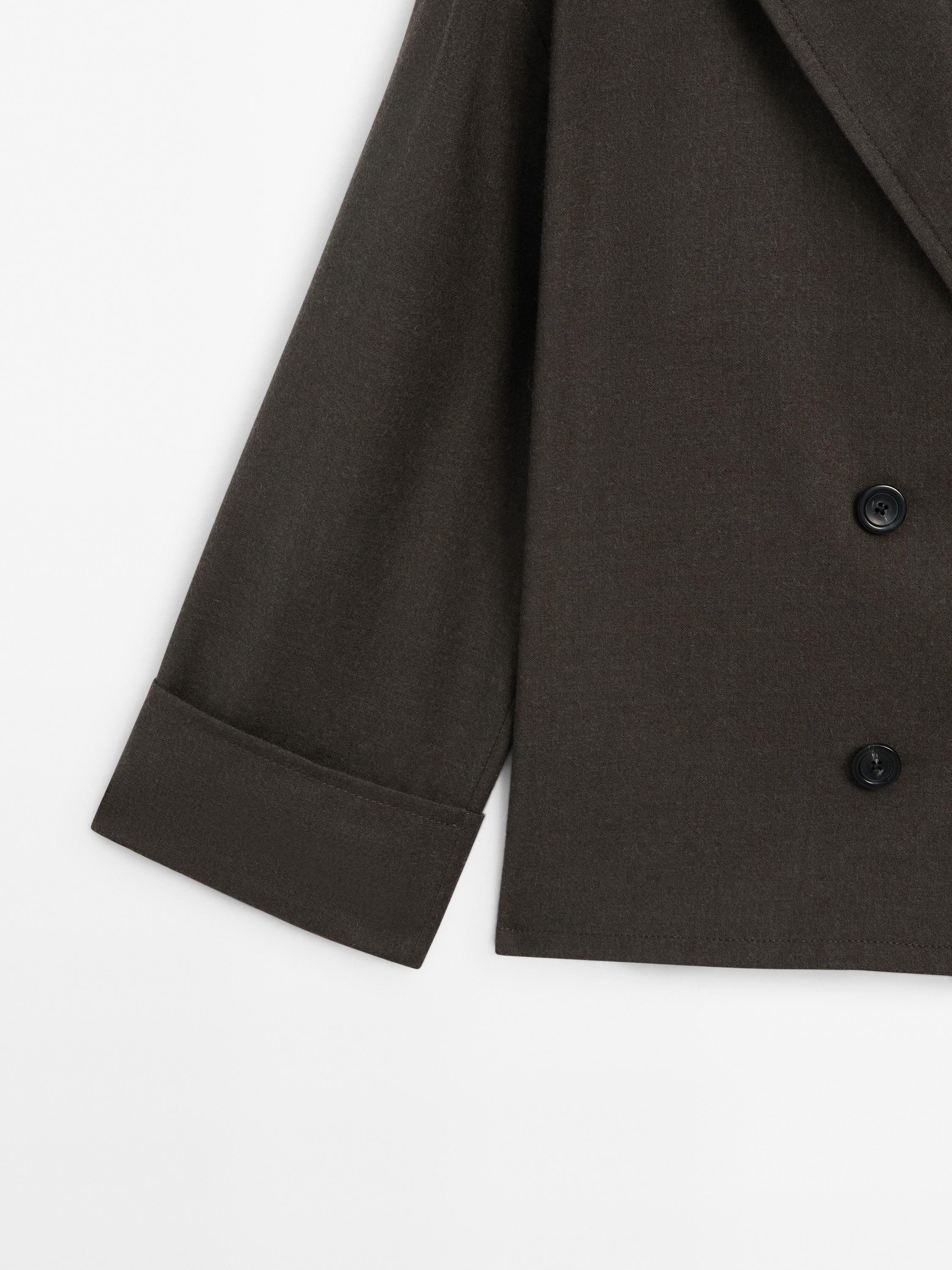Blazer cache-cœur 100 % laine