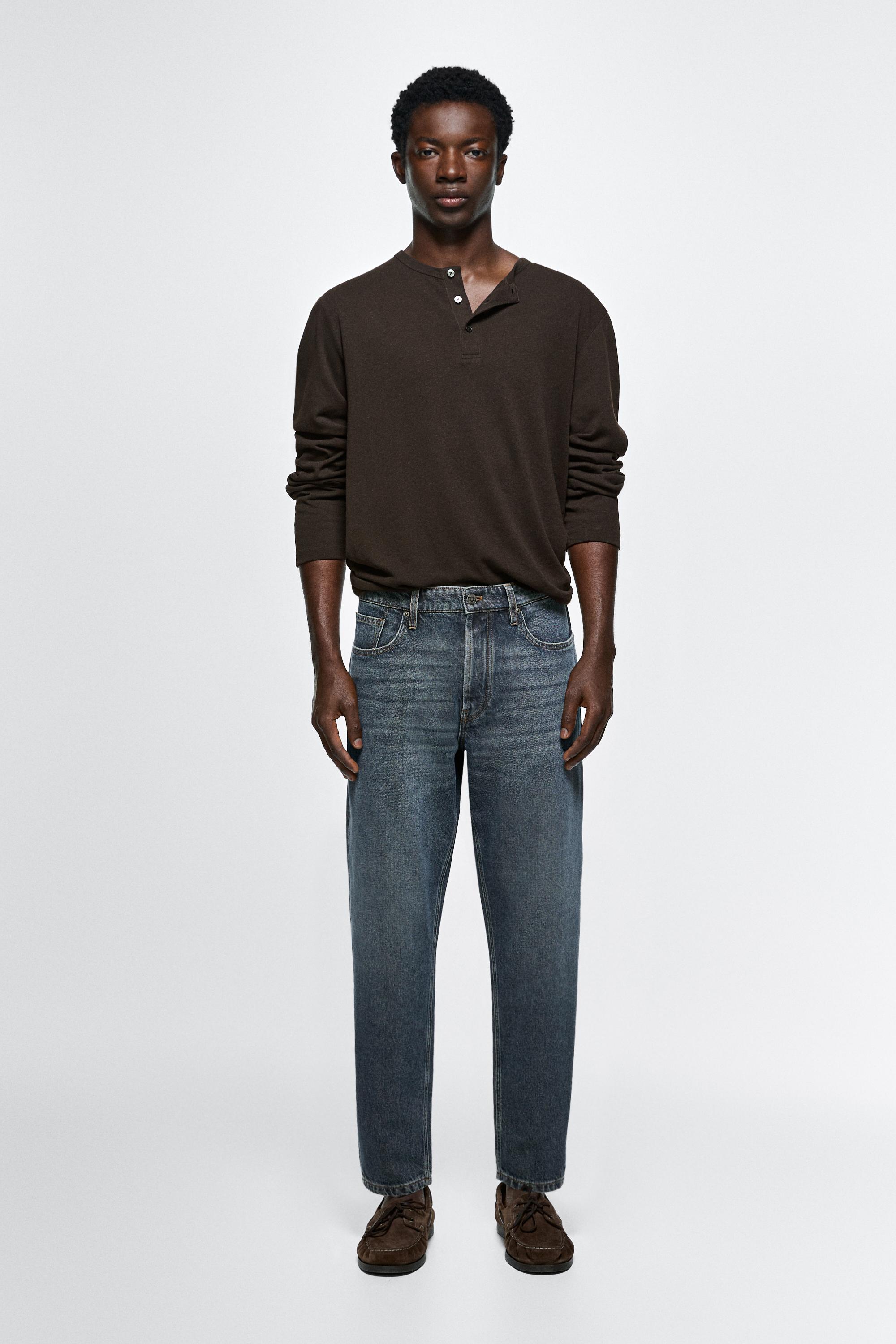 Jeans Slim Cropped Fit - Azzurro Medio - 31 (It 46) - Massimo Dutti - Male-image