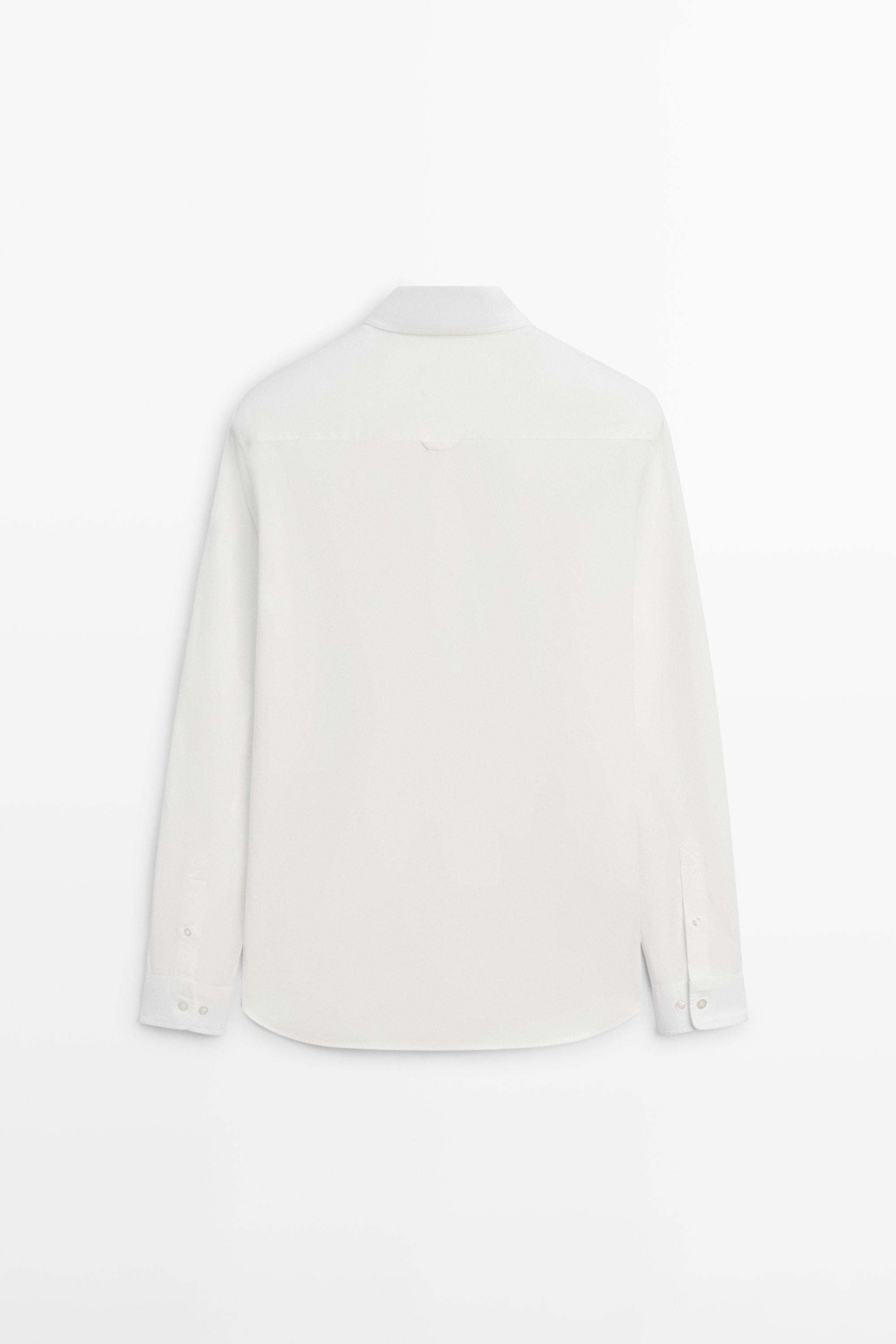 Regular fit 100% cotton shirt — Off white