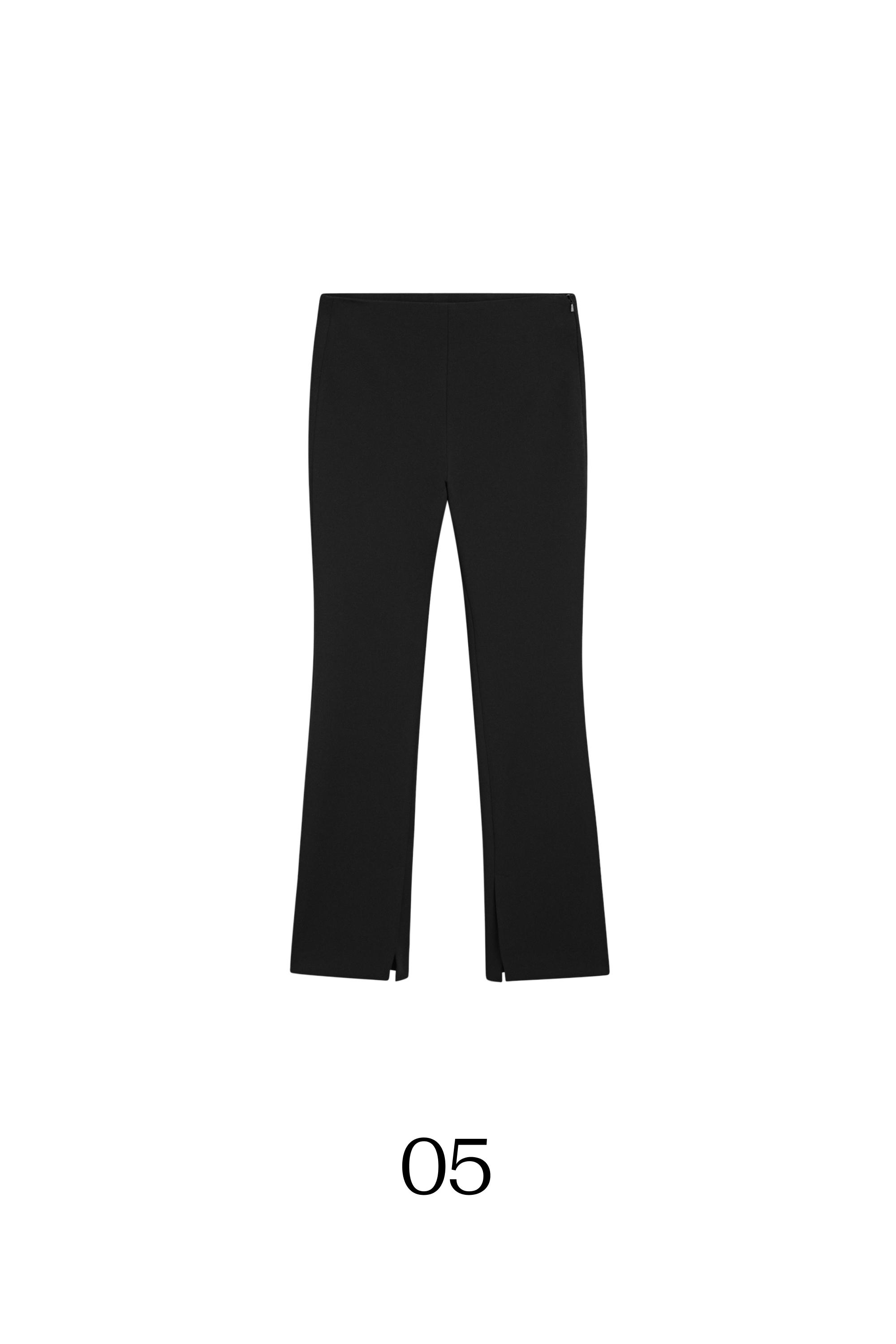 Technical flare fit pants — BLACK