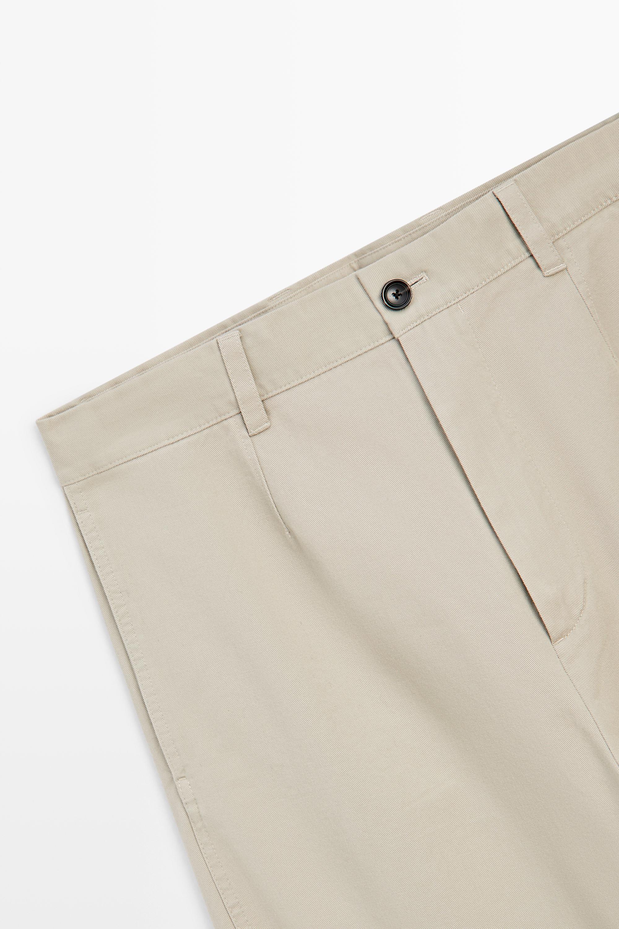 Barrel fit pants — BEIGE