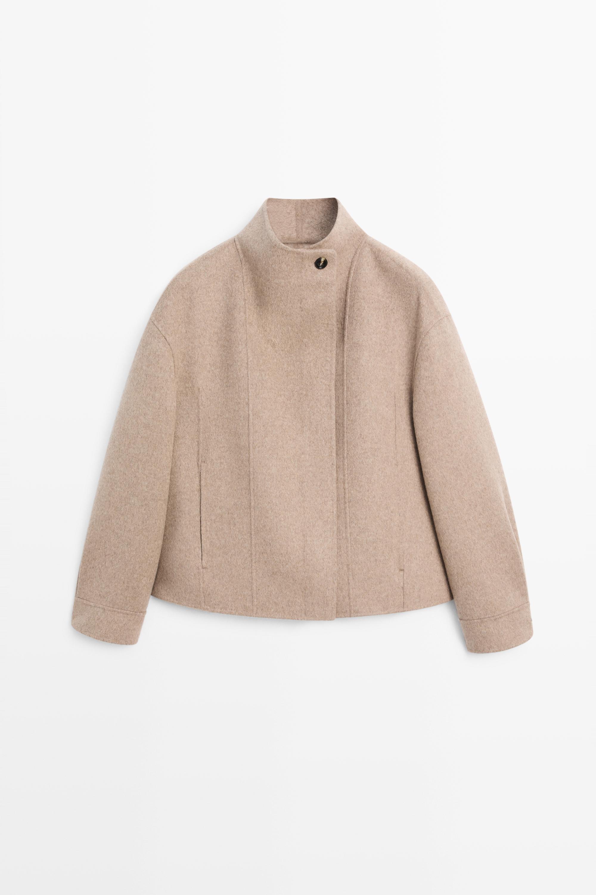 Short wool-blend jacket