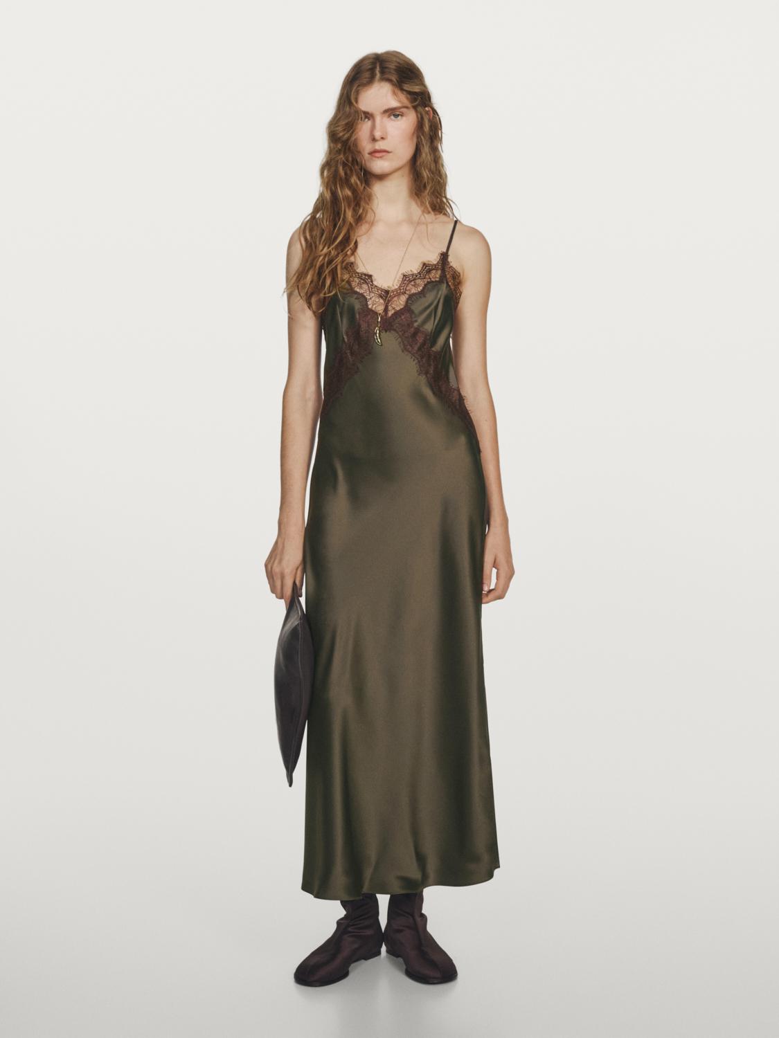 Vestito lungo lingerie 100% seta - Studio
