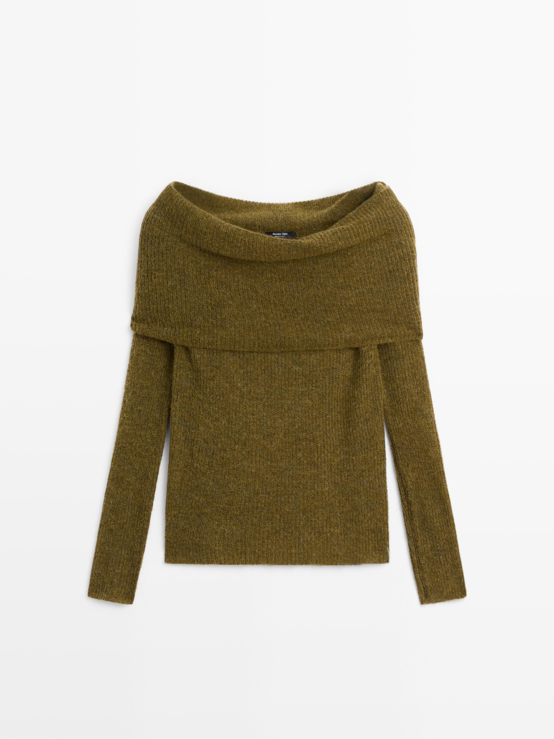 Pull en maille épaules dénudées