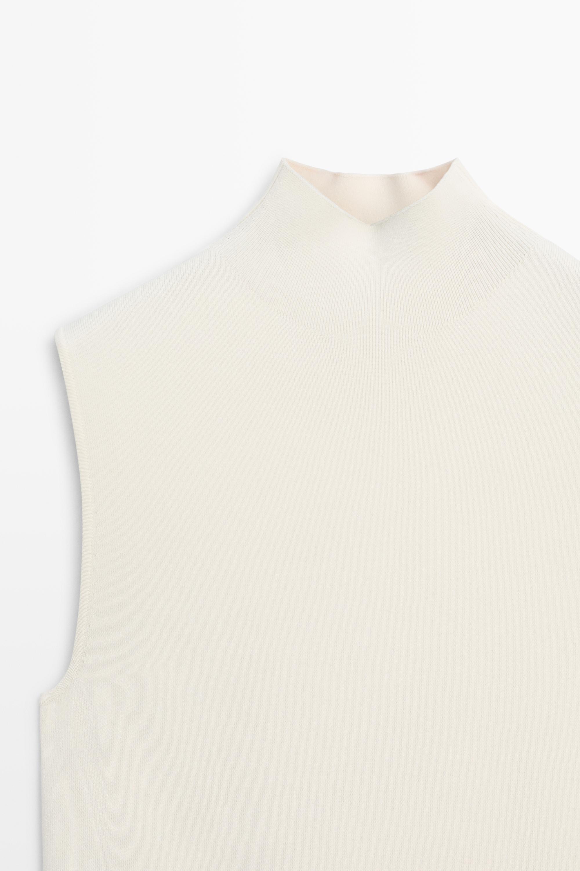 Matching knit midi dress — CREAM