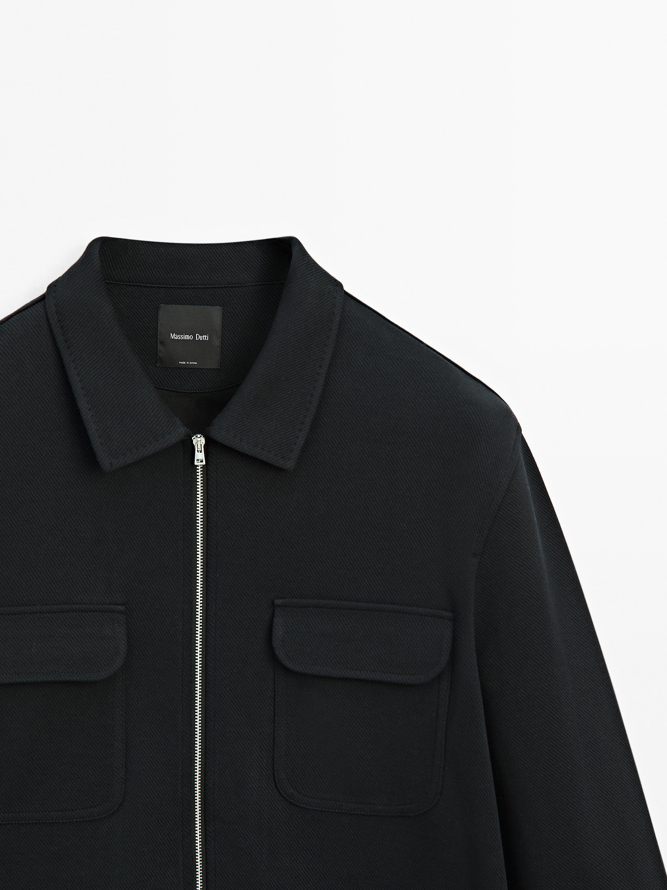 Jacke aus Baumwolltwill mit Taschen