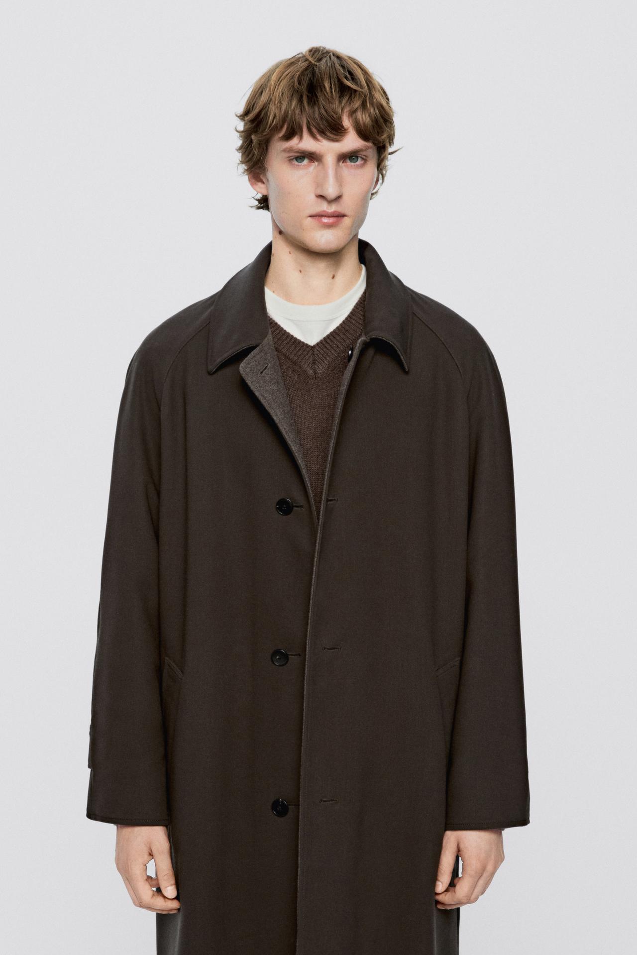 Long reversible coat - LIMITED EDITION — BROWN MARL