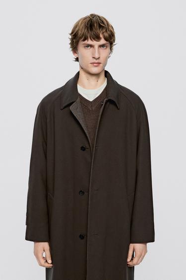 Long reversible coat - LIMITED EDITION — BROWN MARL 2