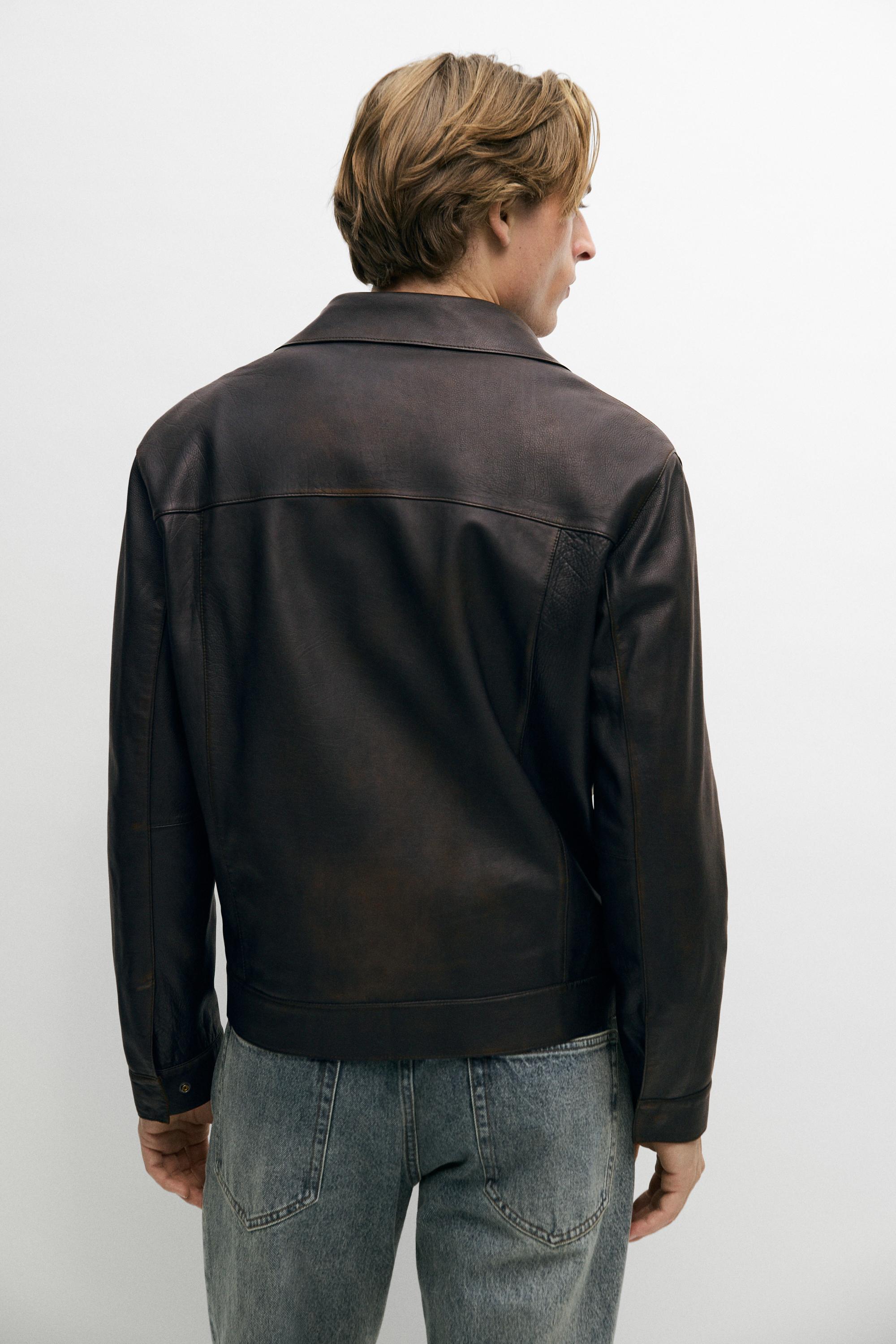 Men's Leather Jackets - Massimo Dutti - US