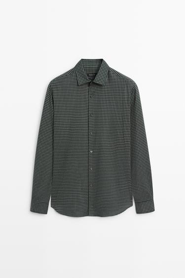 100% cotton regular fit shirt — GREEN 2
