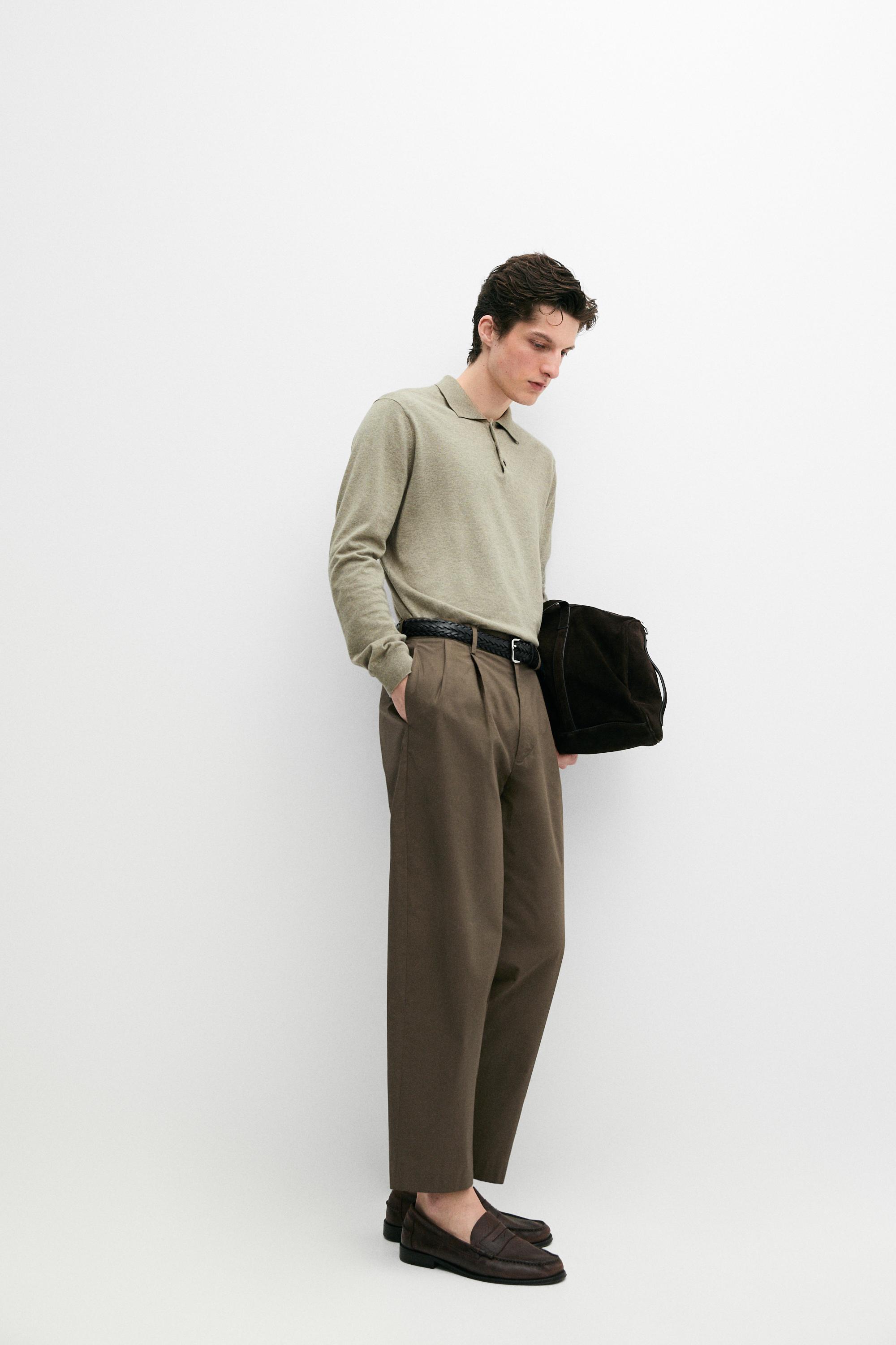 Pullover im Polo-Stil aus Baumwolle