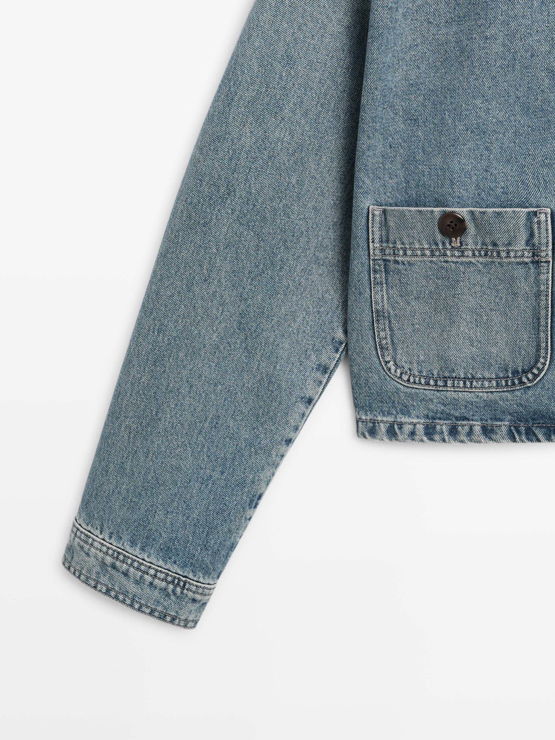 Short denim jacket — Light Blue