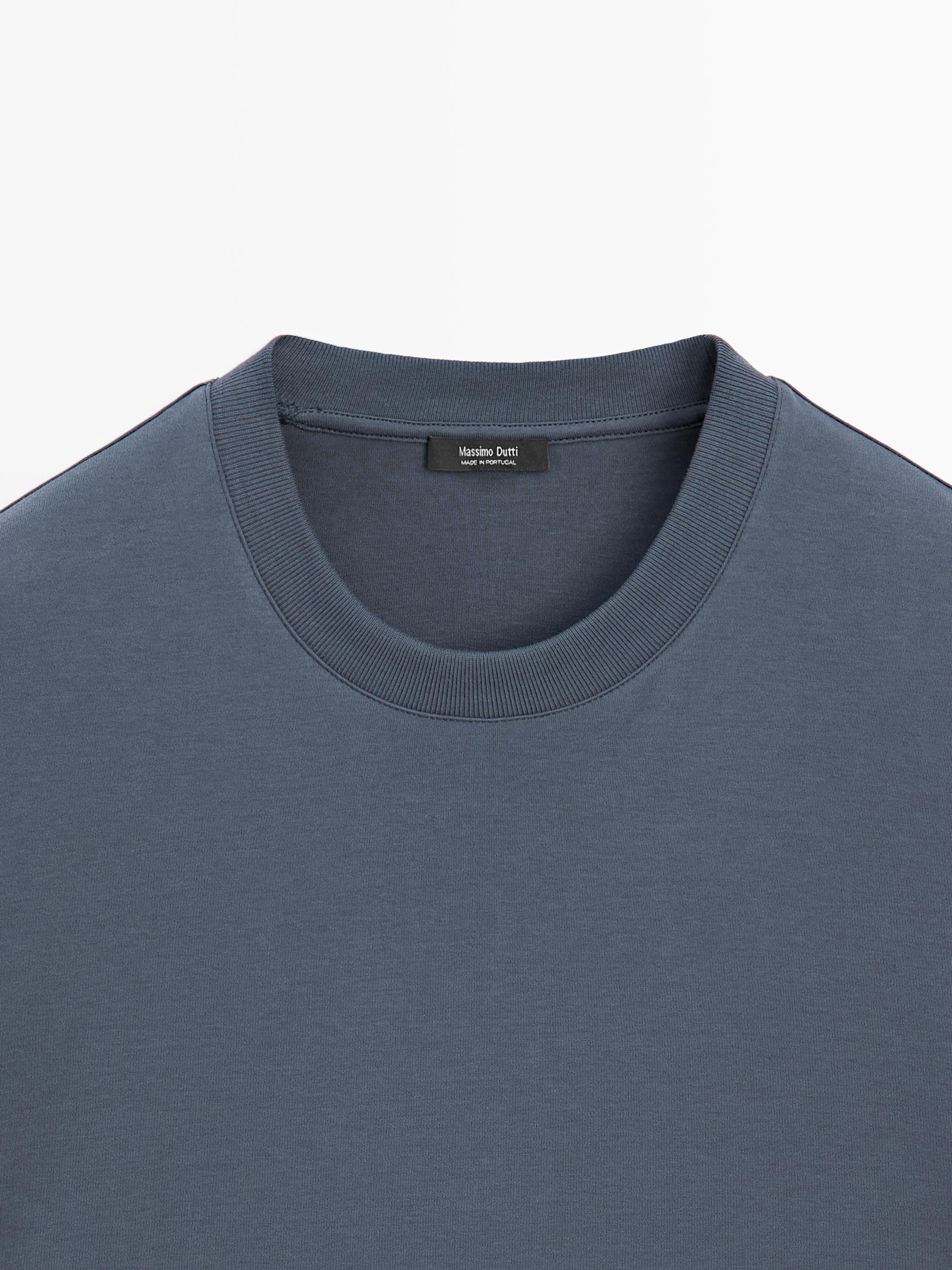 100% cotton short sleeve T-shirt — DEEP BLUE