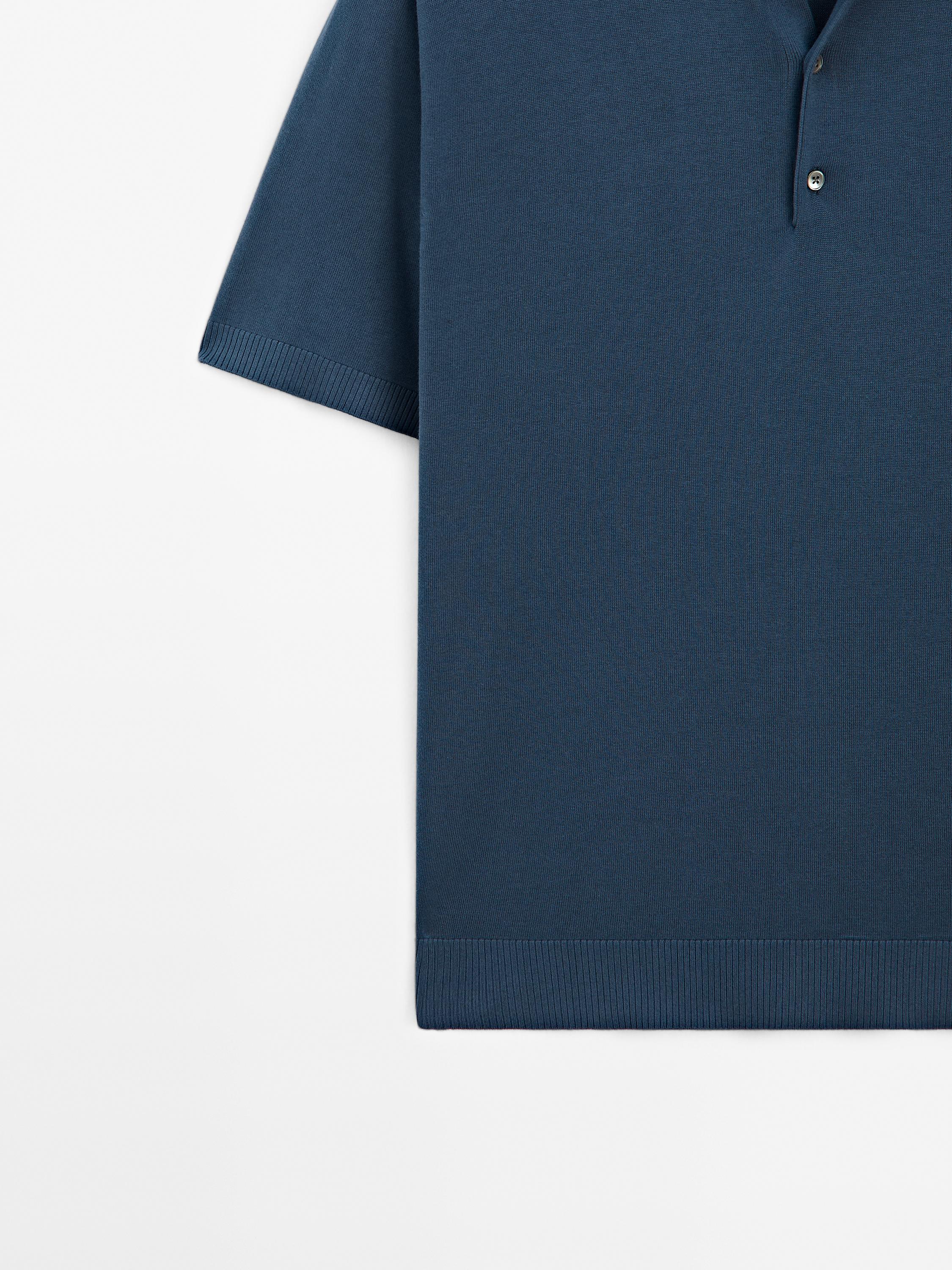 Polo en maille à manches courtes