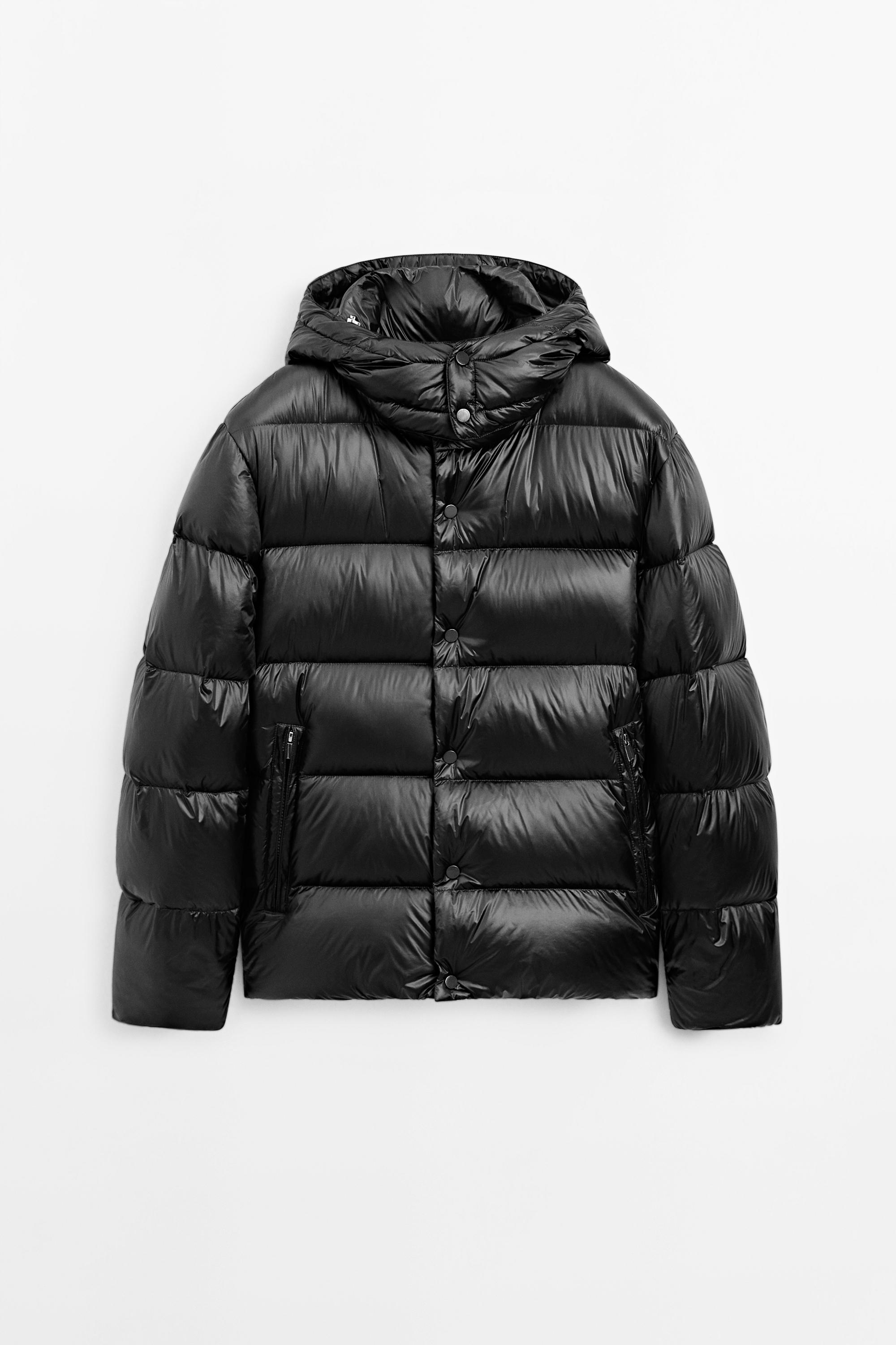 Satin down jacket