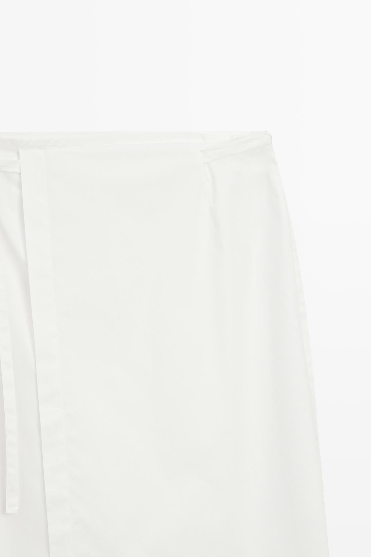 Wrap midi skirt - STUDIO — CREAM