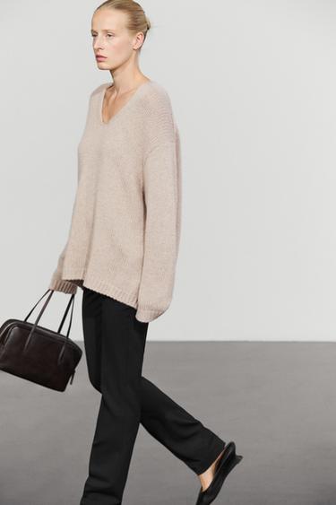100% cashmere V-neck sweater — MINK 5