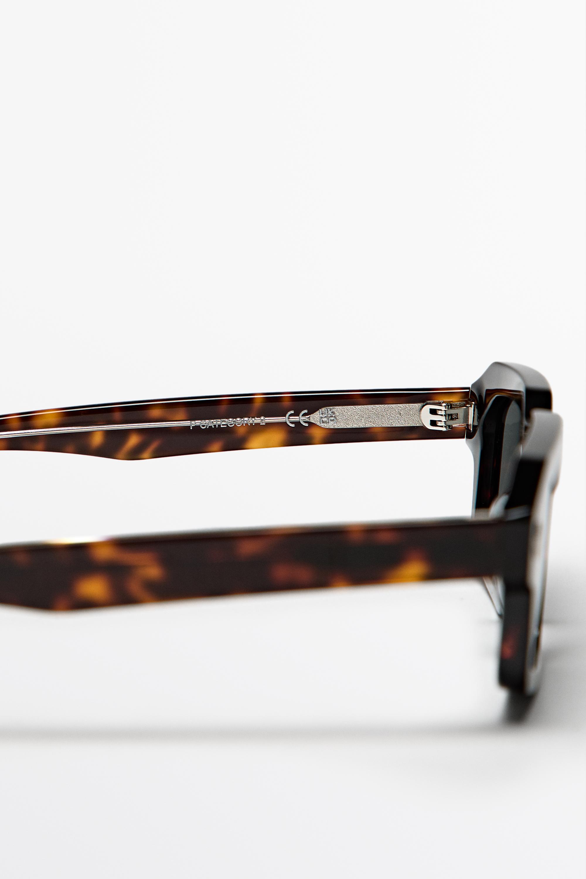Rectangular sunglasses — BROWN