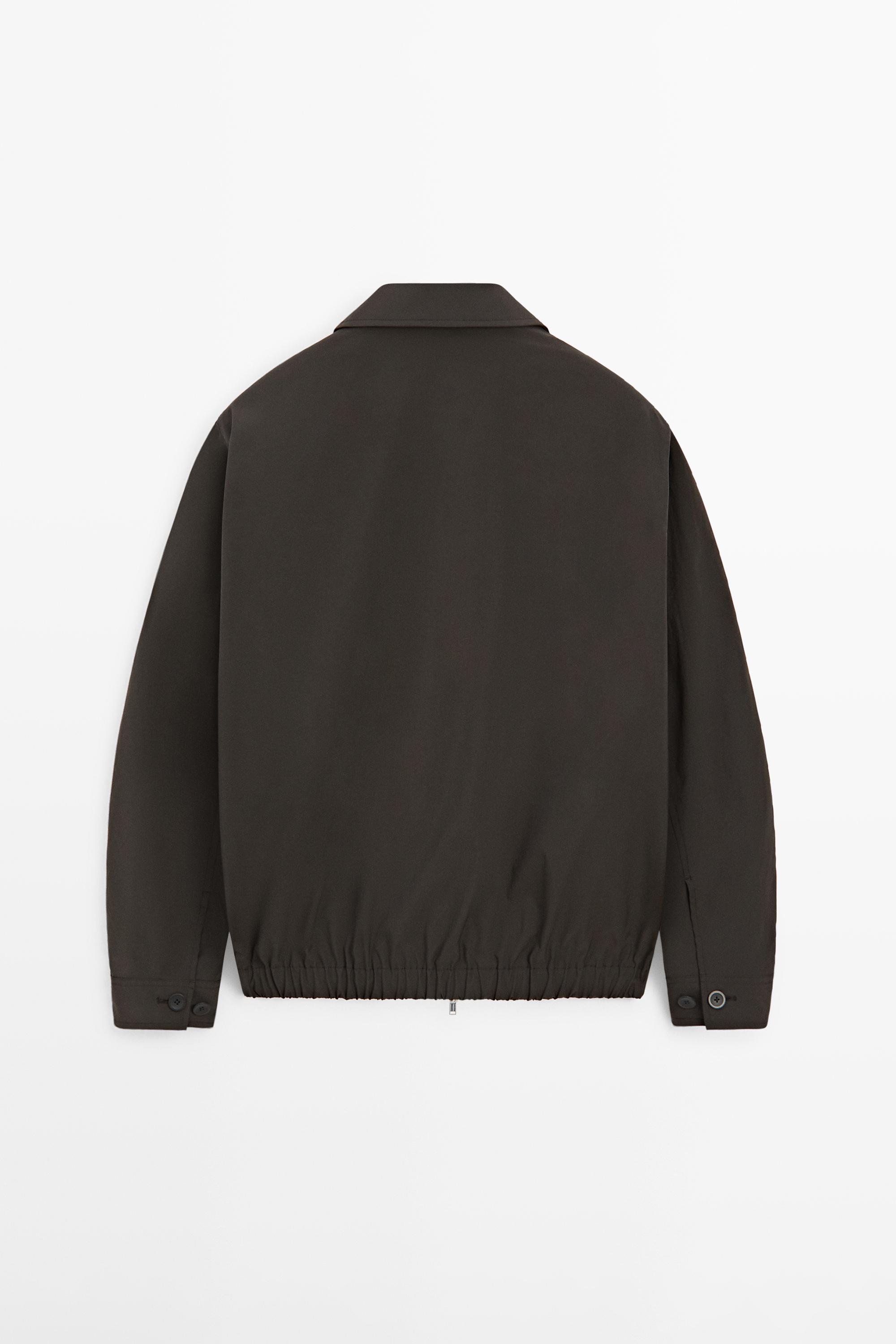 Total look cropped jacket — BROWN