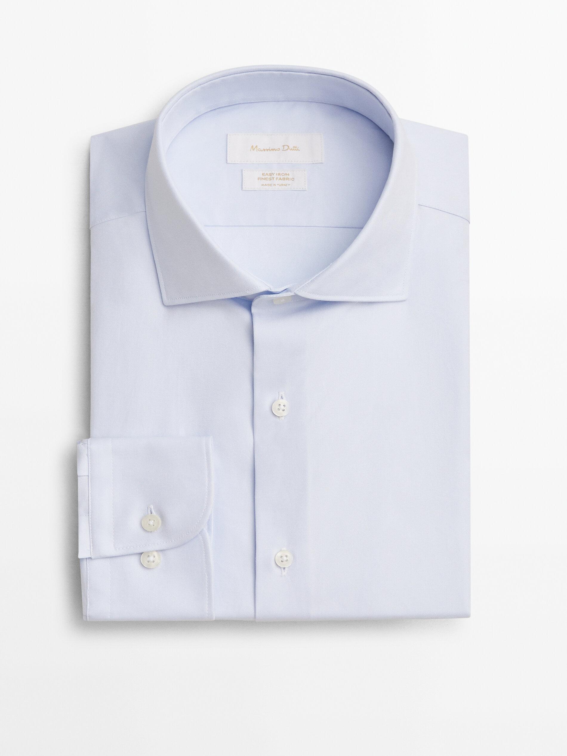 100% 코튼 슬림핏 셔츠