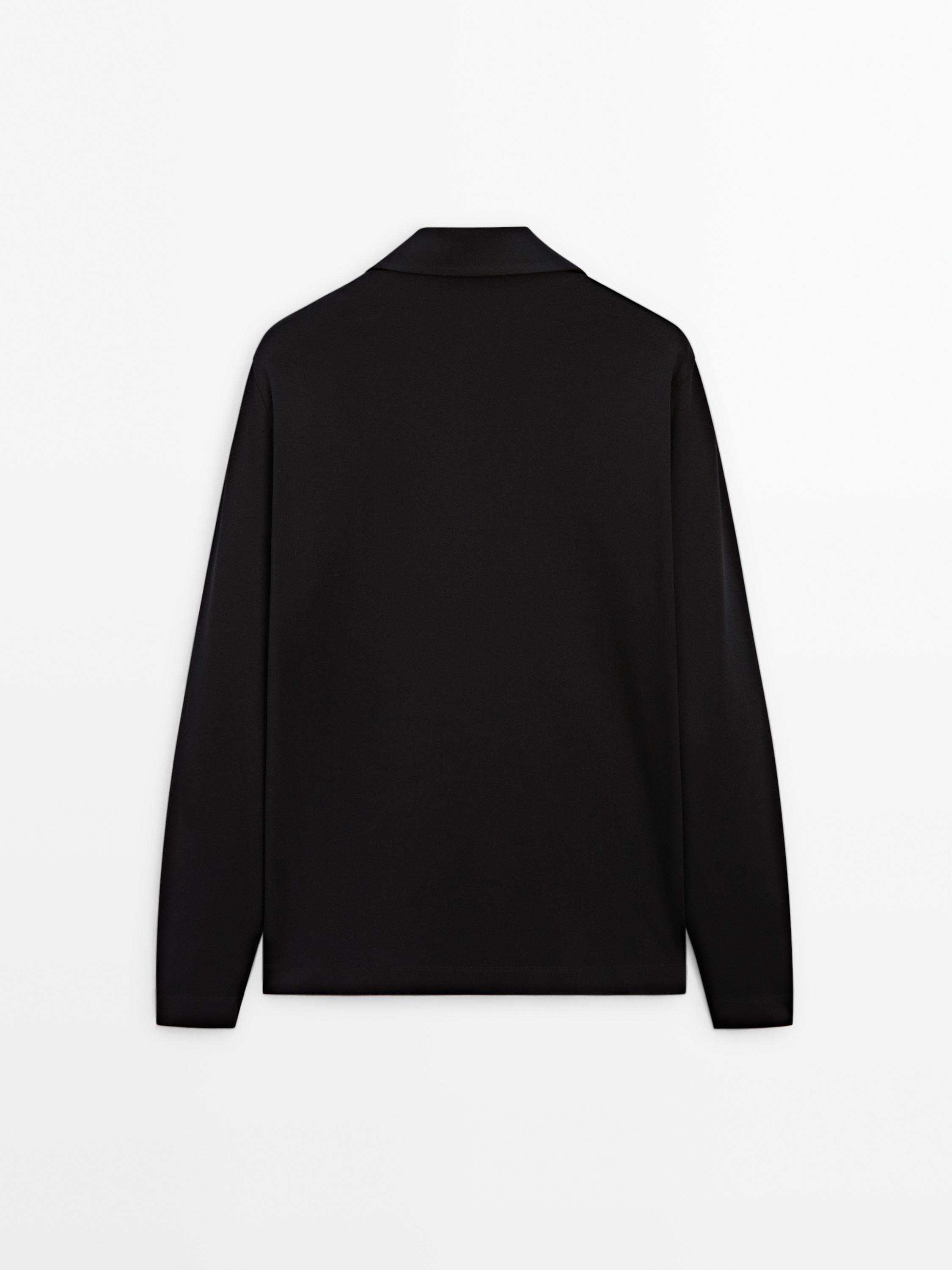 Mock neck knit sweater