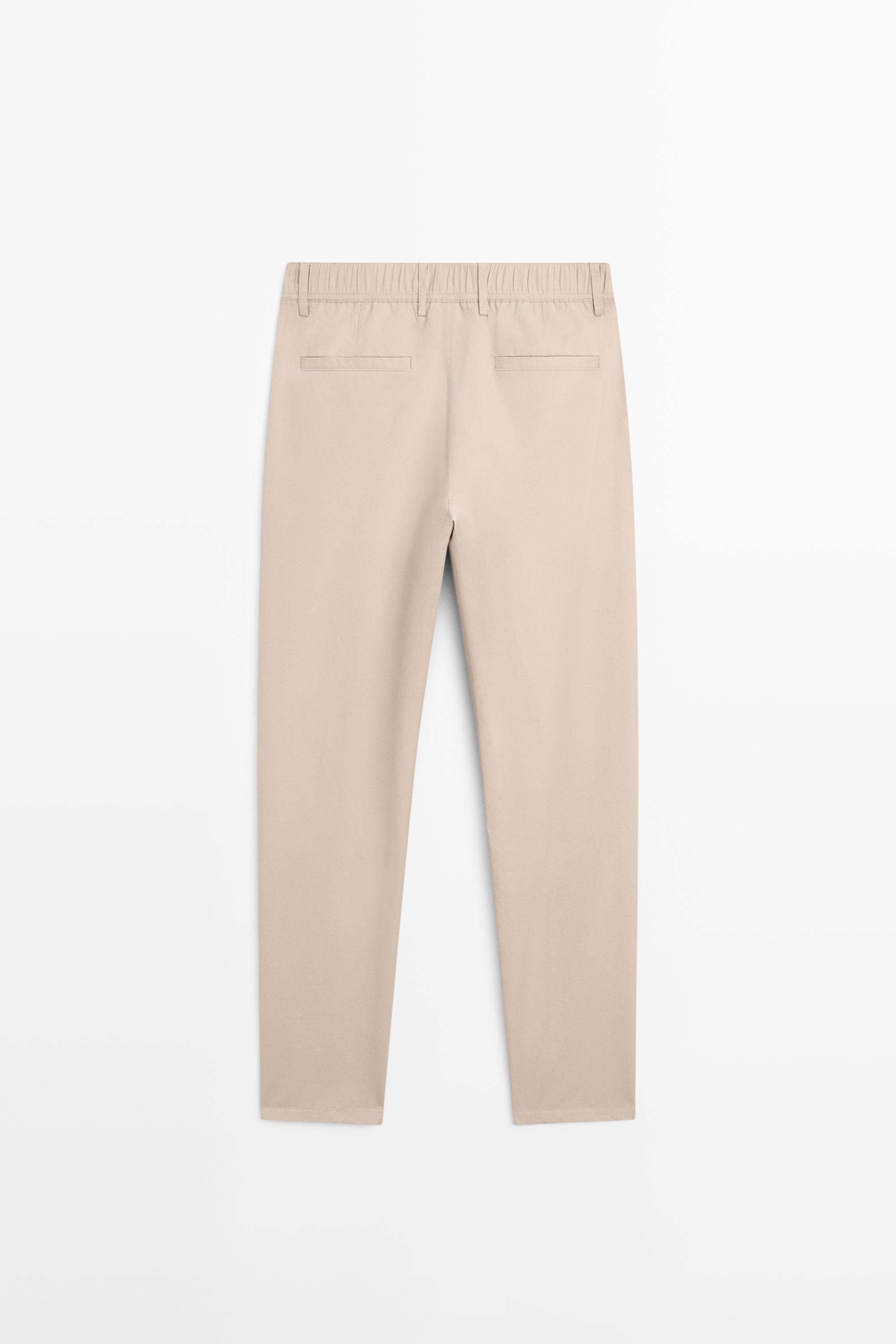 Jogger fit trousers — BEIGE