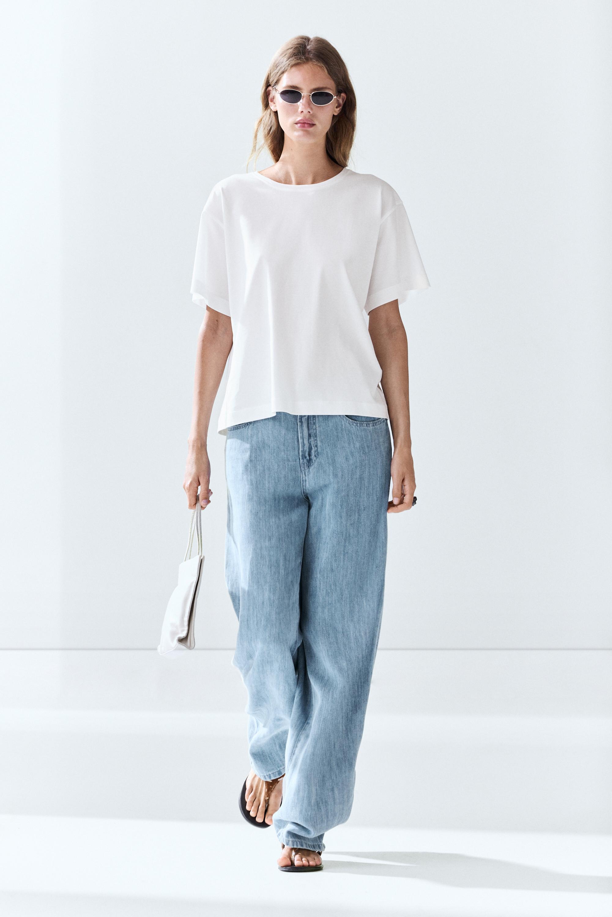 100% cotton short sleeve T-shirt — WHITE