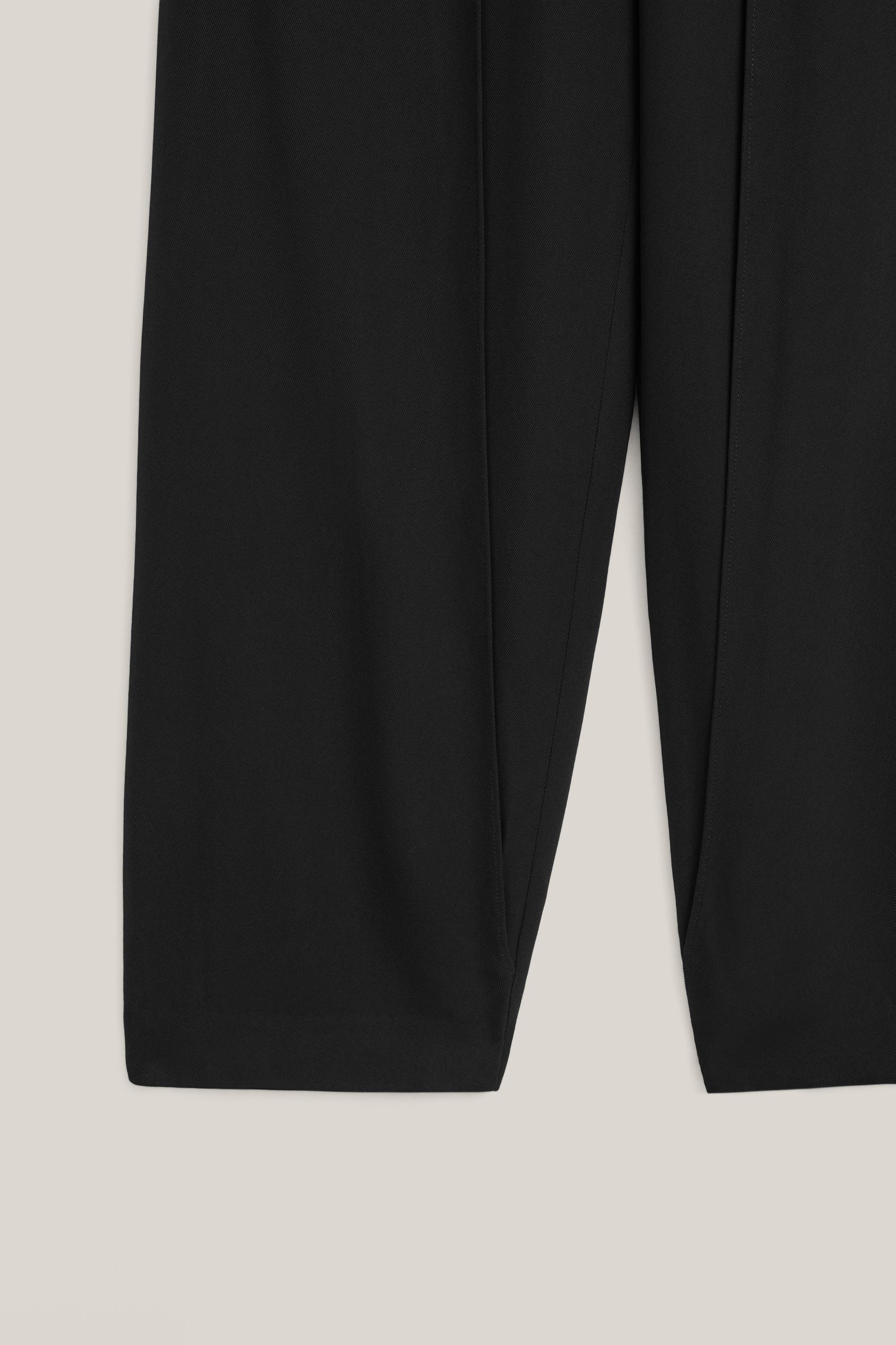Lightweight trousers with layered detail - LIMITED EDITION — BLACK