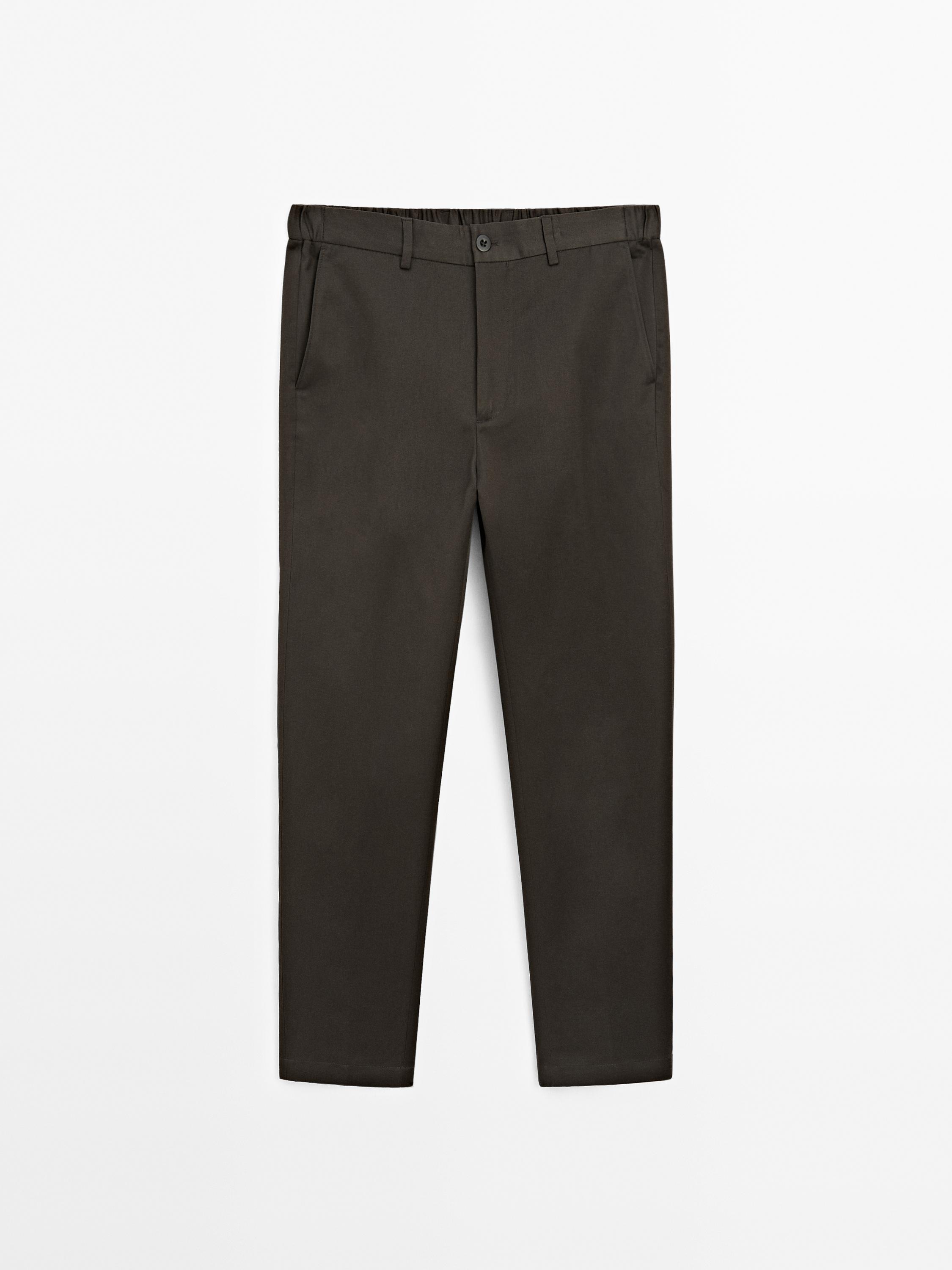 Calças jogger fit com algodão