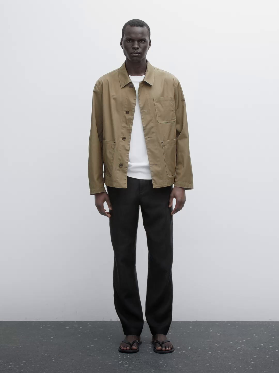 100% cotton jacket with pockets