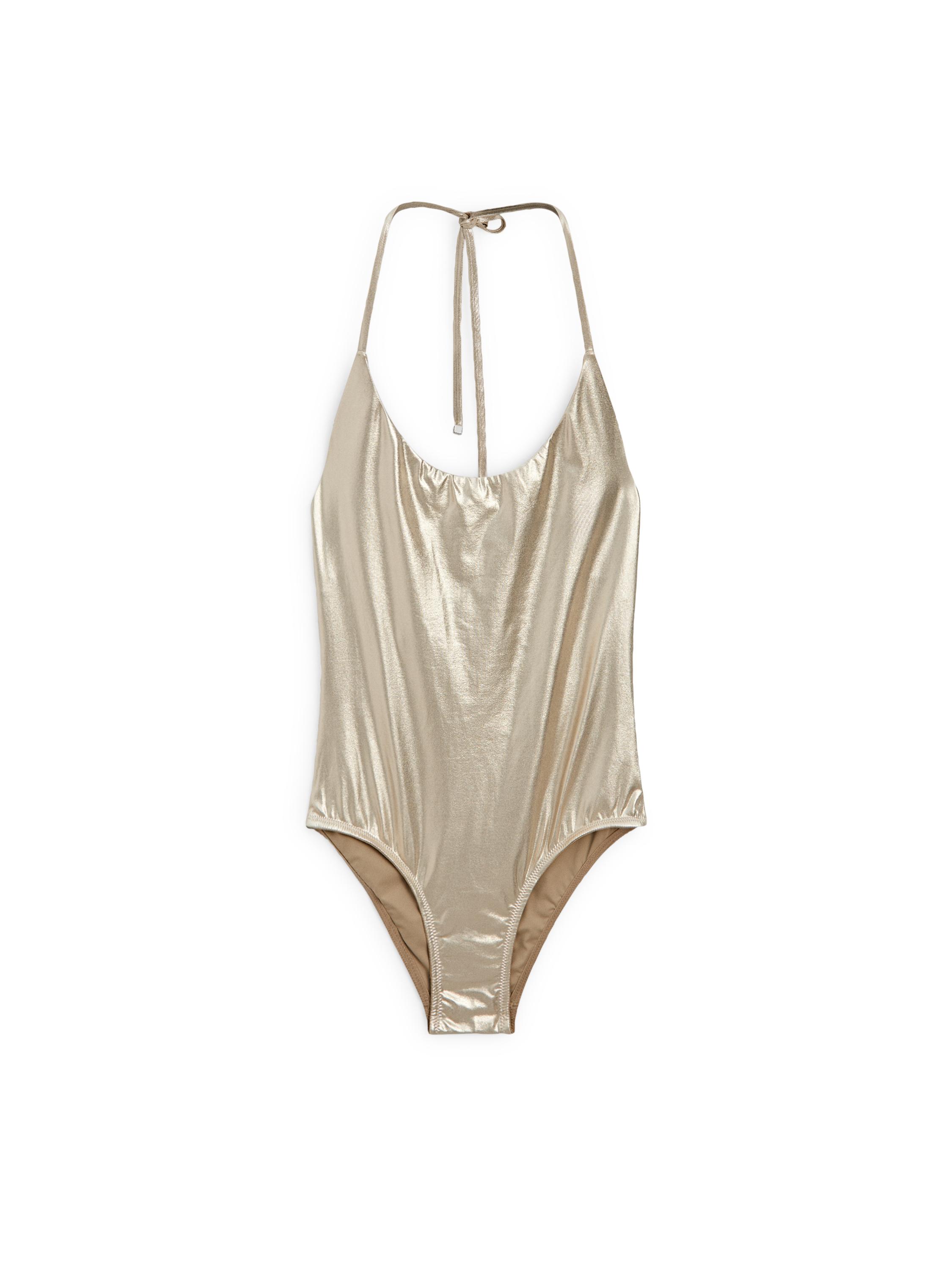 Metallic swimsuit — GOLD