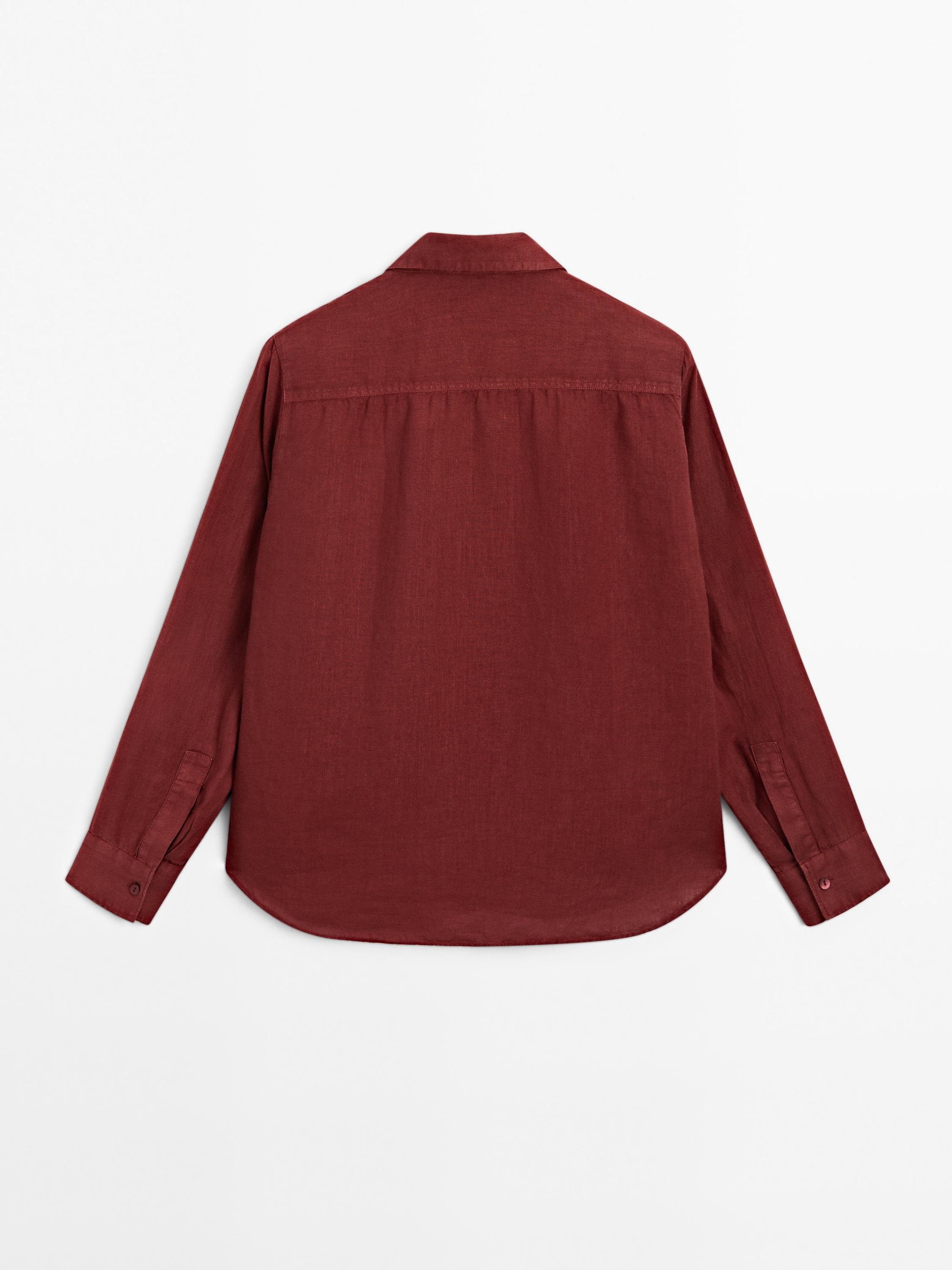 Flowing 100% linen shirt