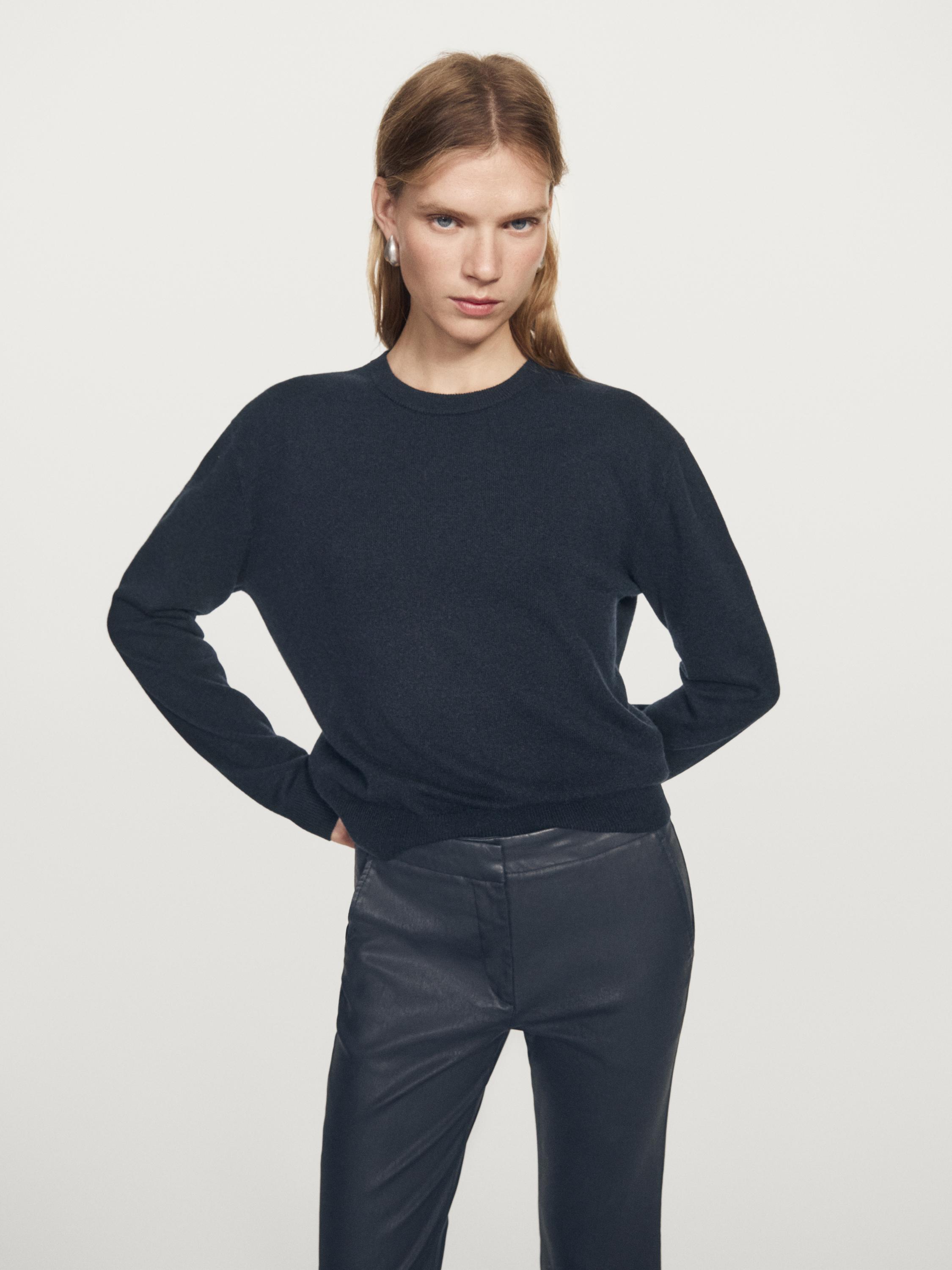 Pantalon flare enduit