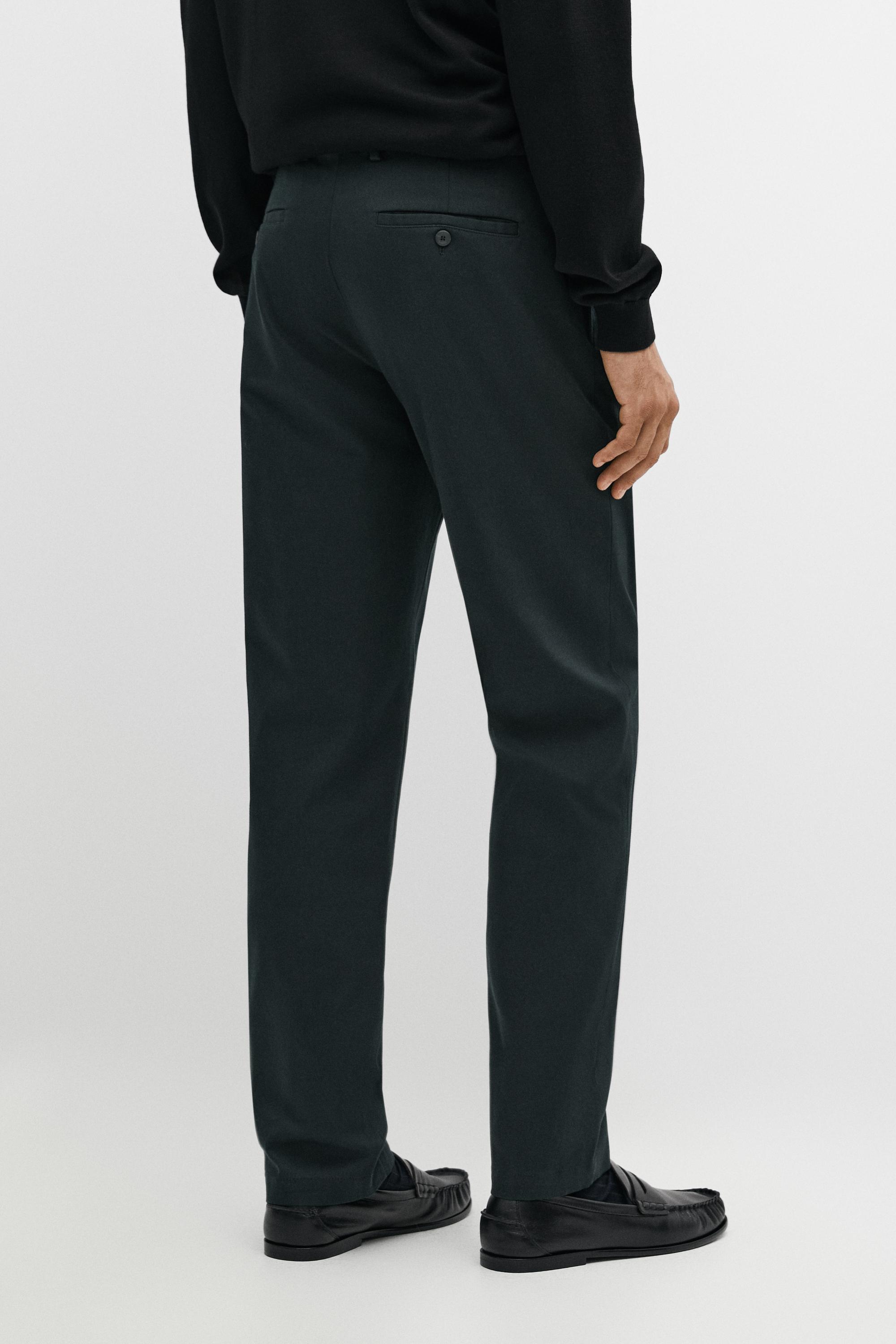 Slim fit pants — NAVY BLUE