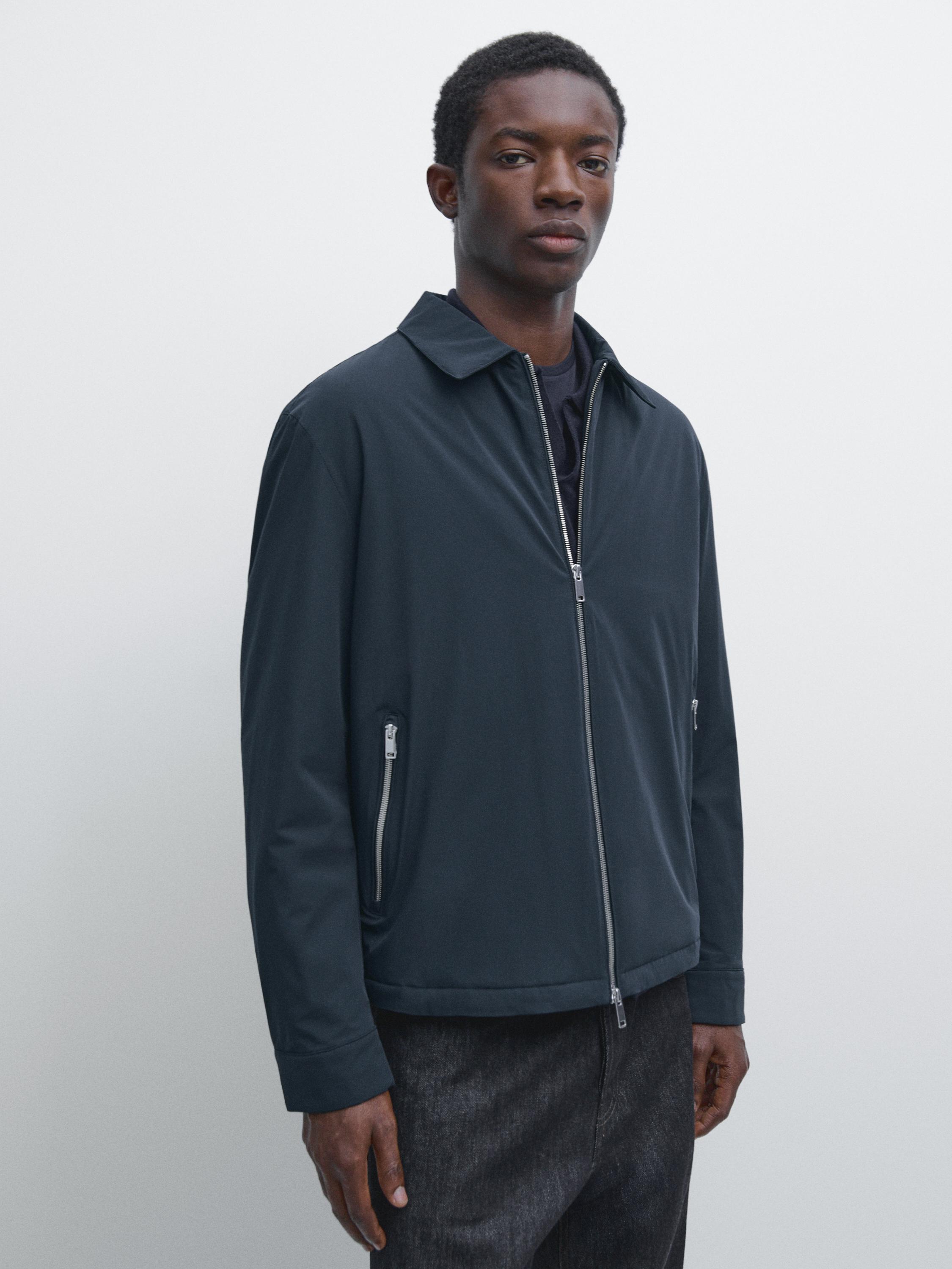 Short jacket with pocket details — NAVY BLUE
