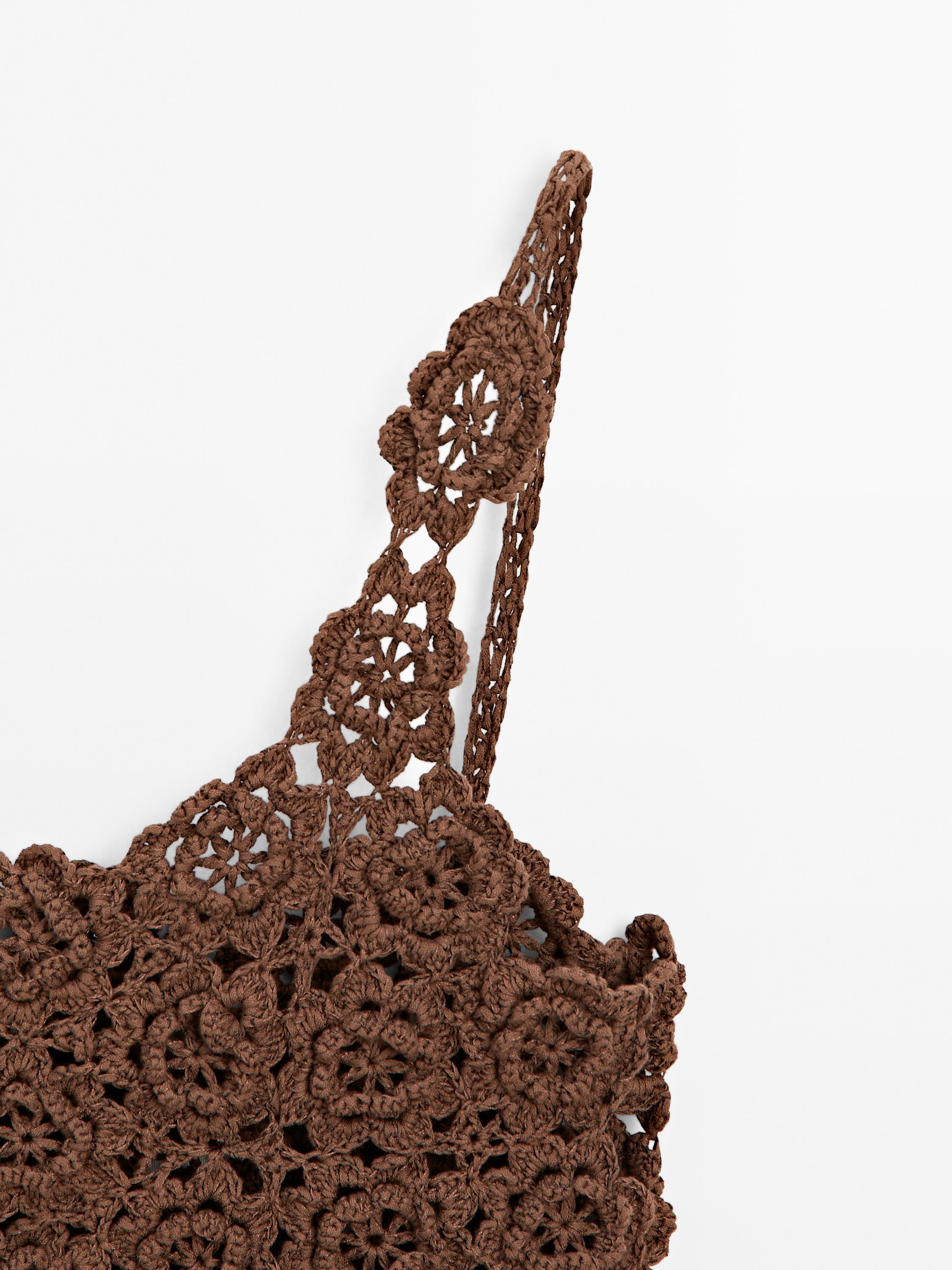 Floral crochet detail top - Studio