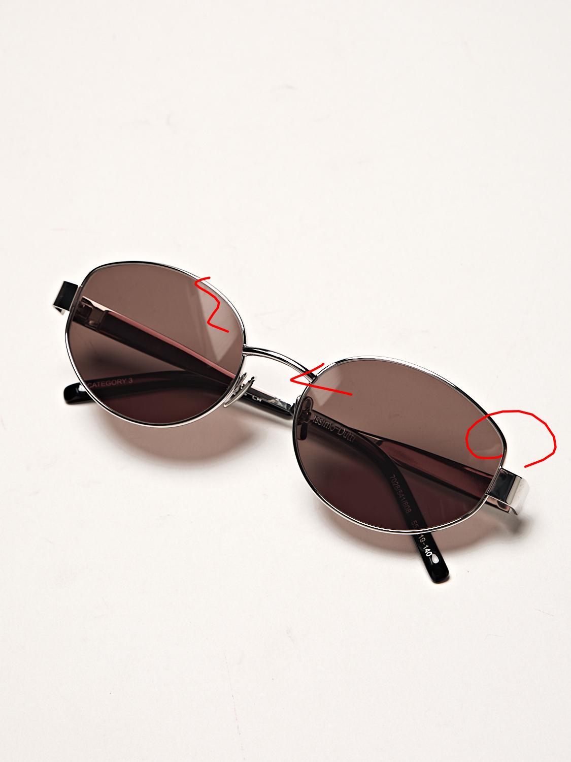 Oval metal sunglasses