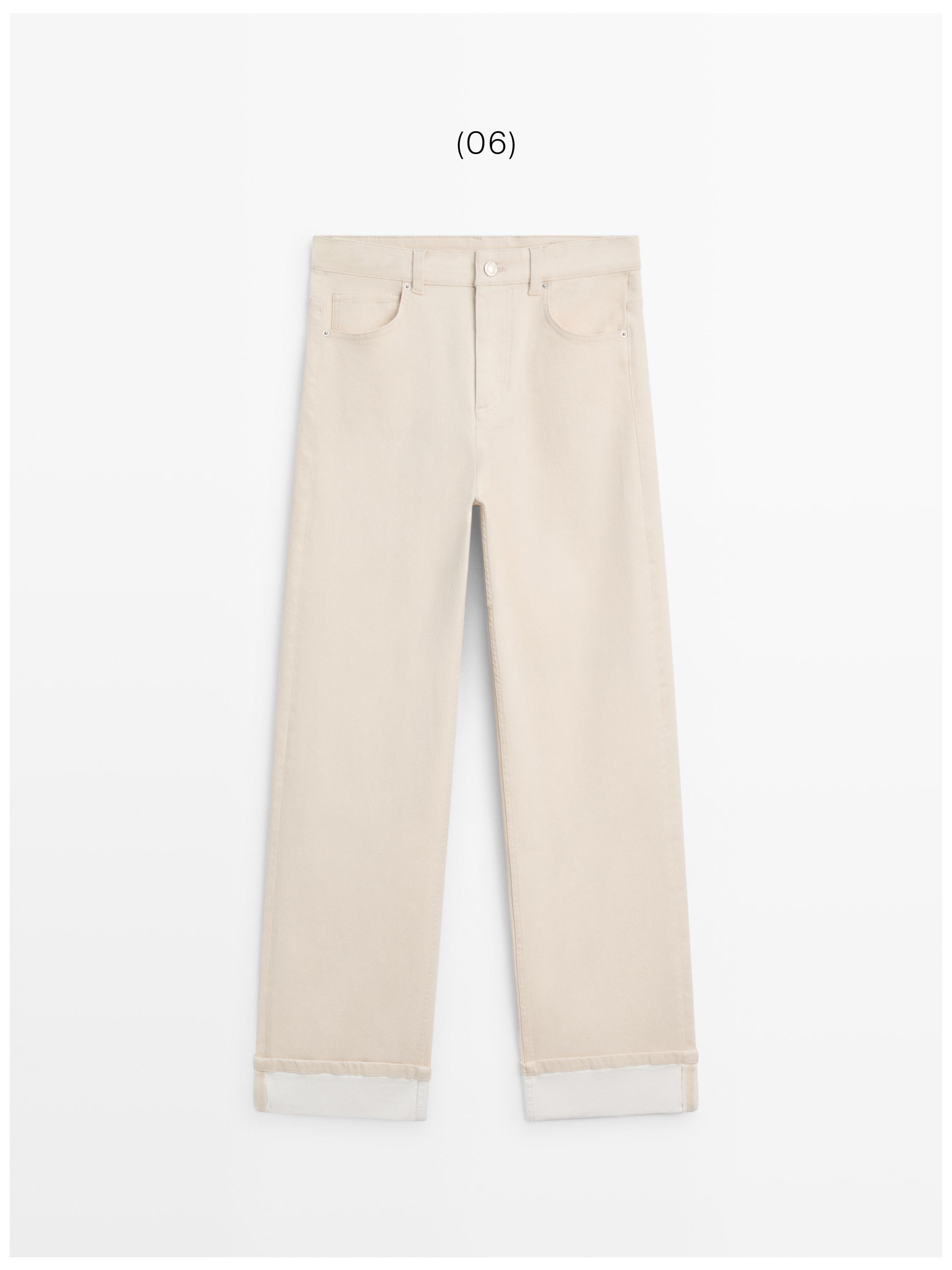 Straight-leg jeans with turn-up hems — CREAM