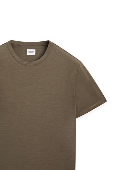 100% wool short sleeve T-shirt - LIMITED EDITION — MARINE GREEN 6