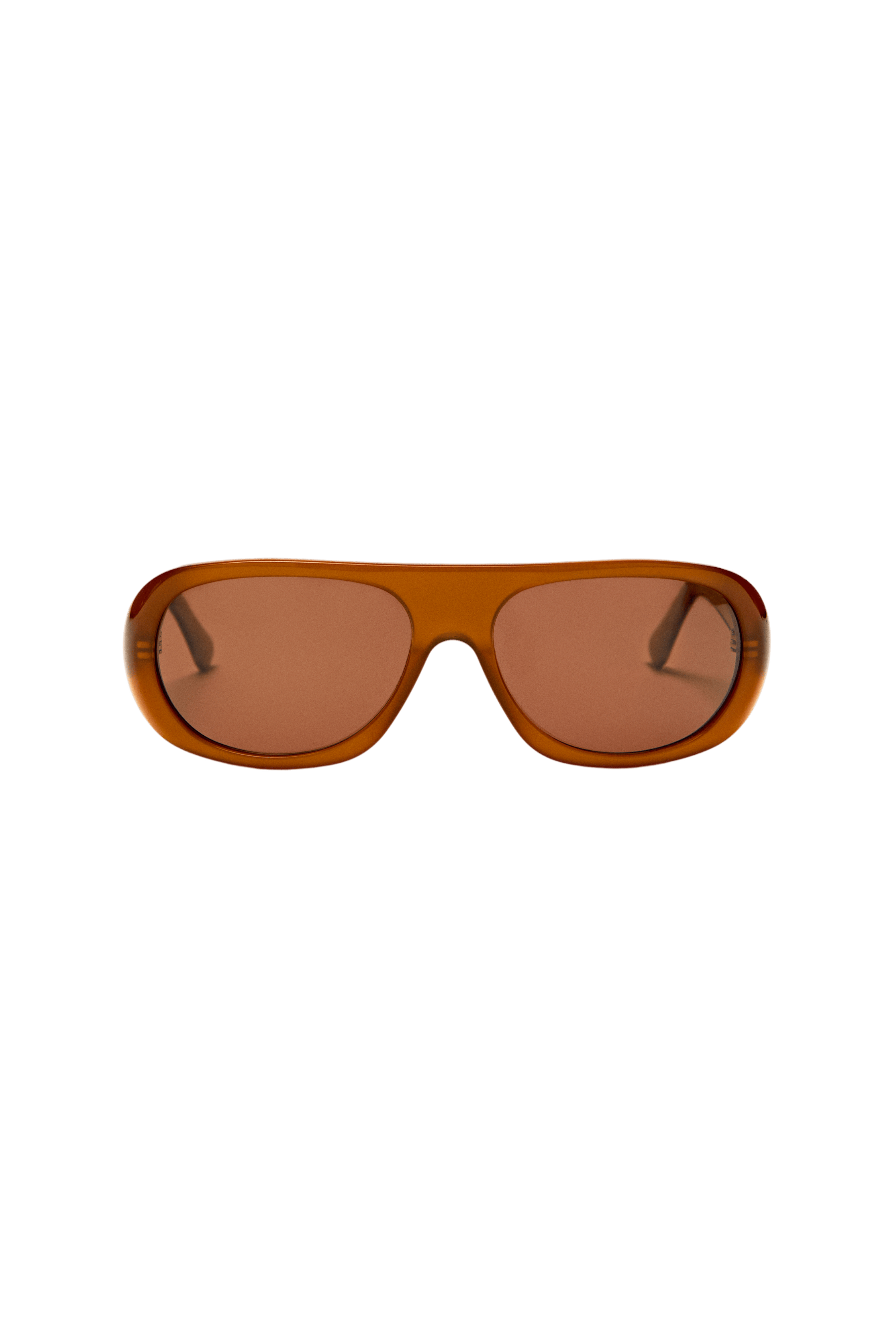 Wraparound sunglasses — Caramel
