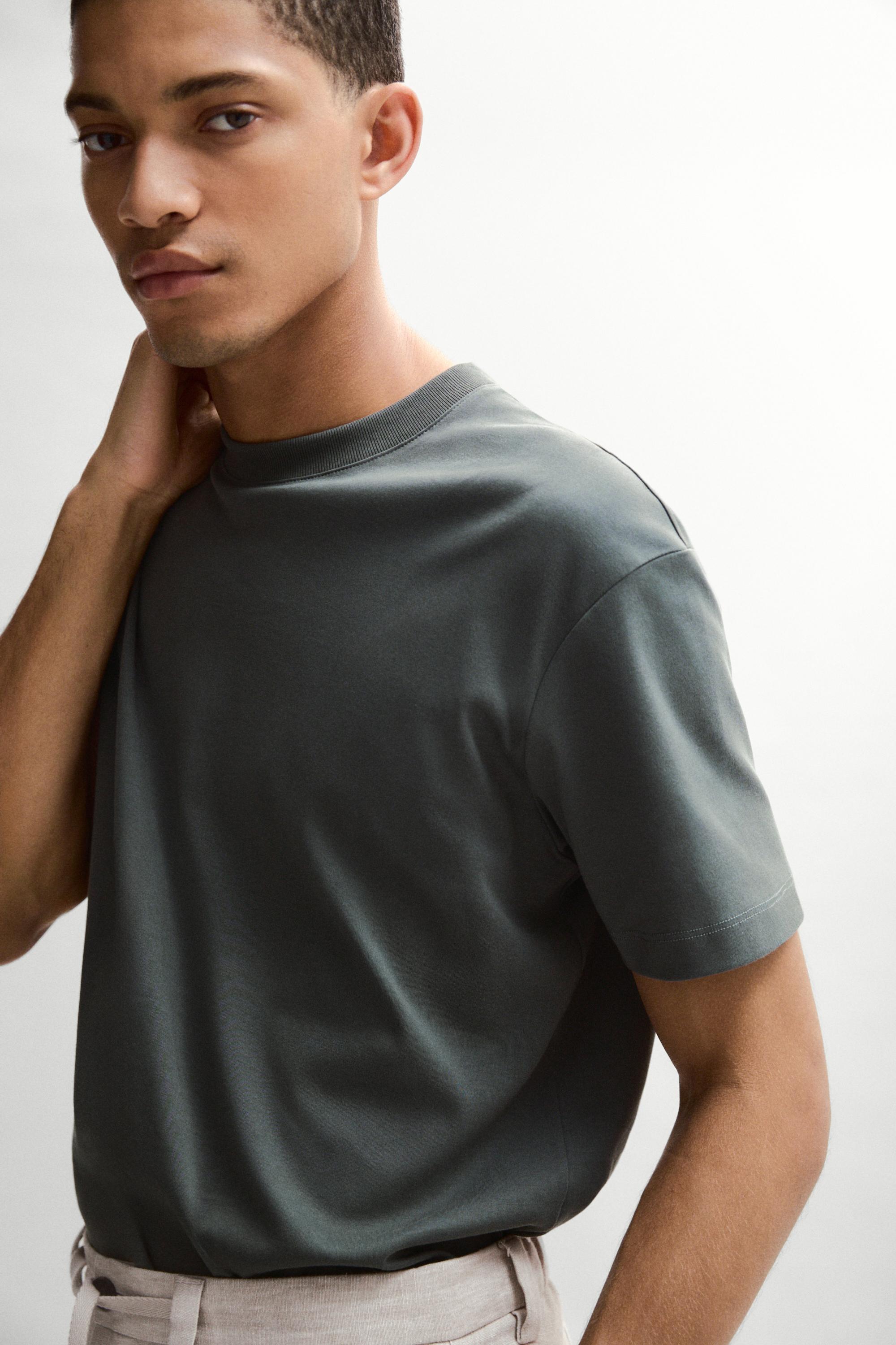 100% cotton short sleeve T-shirt — GREEN