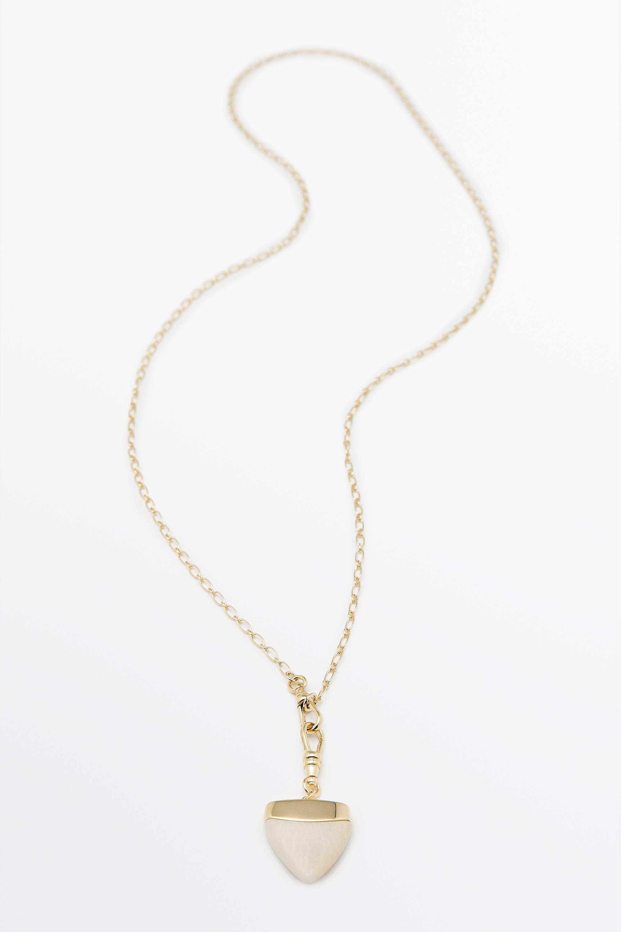Stone tusk necklace — GOLDEN