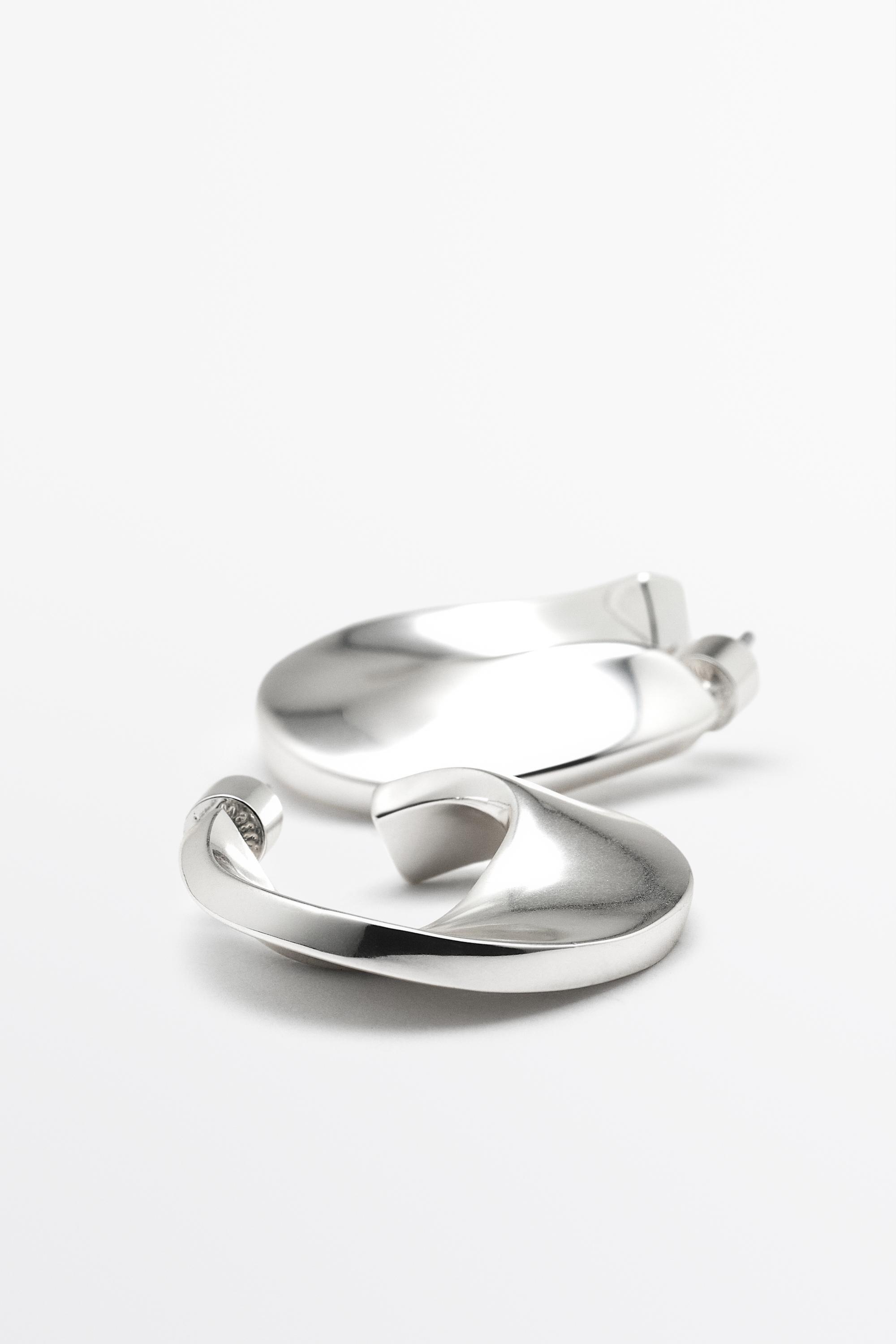 Hoop earrings — SILVER