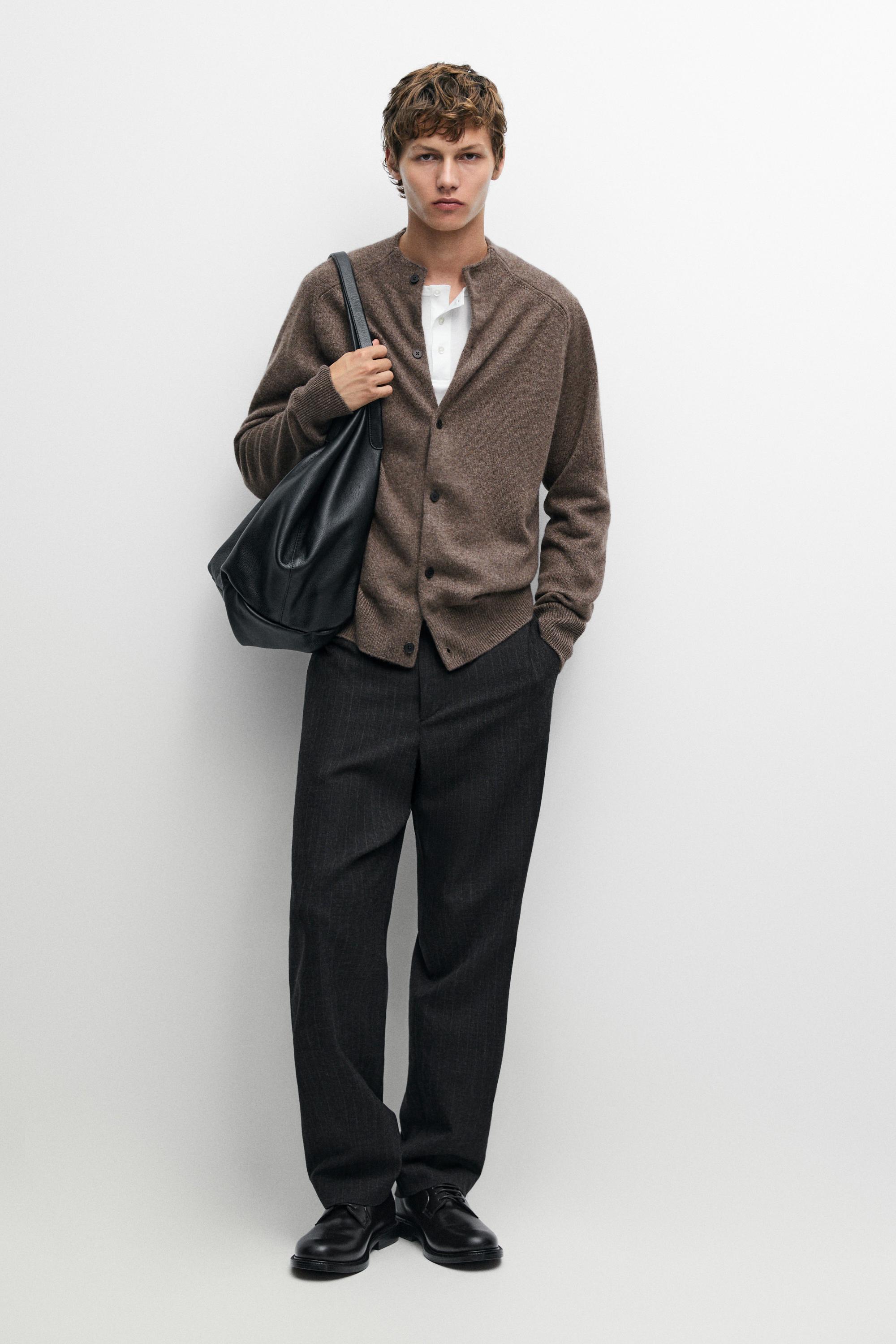 Cárdigan bomber punto 100% cashmere