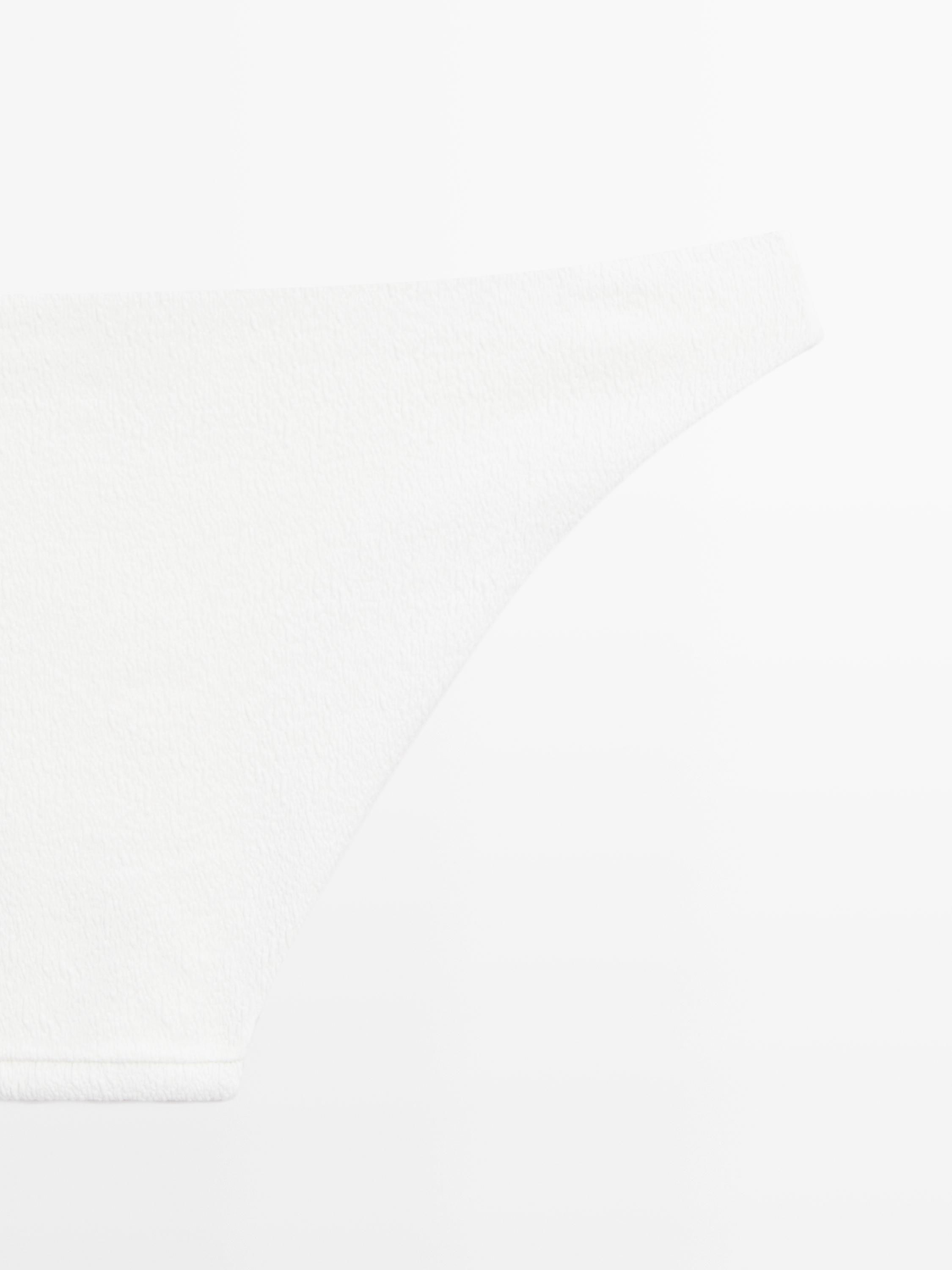 Textured bikini bottoms — Off white