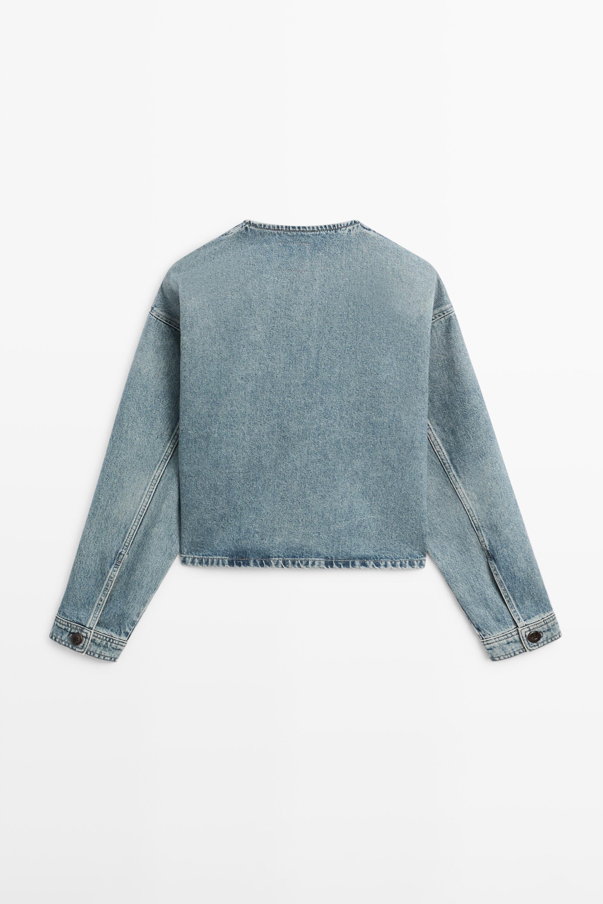 Short denim jacket — Light Blue