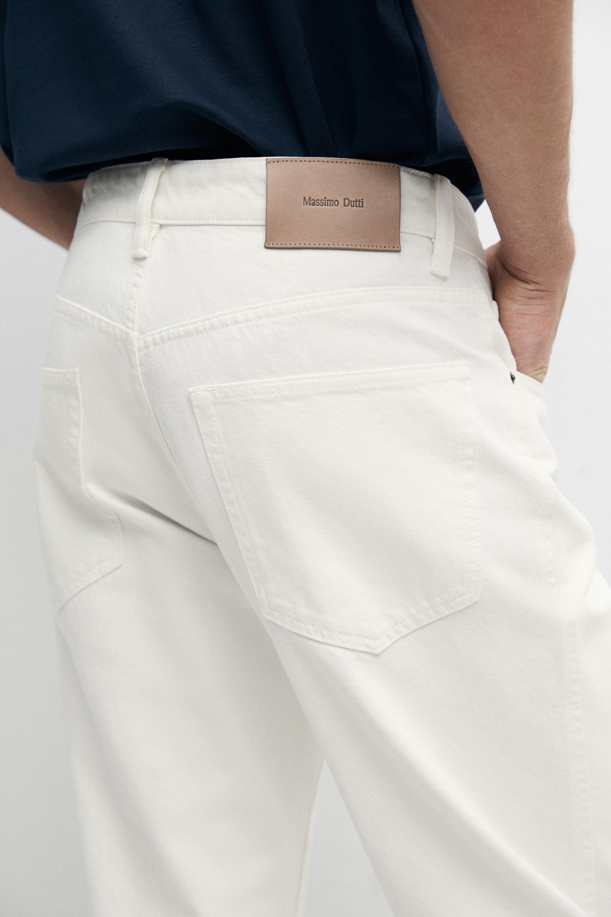 Tapered Fit Jeans — CREAM