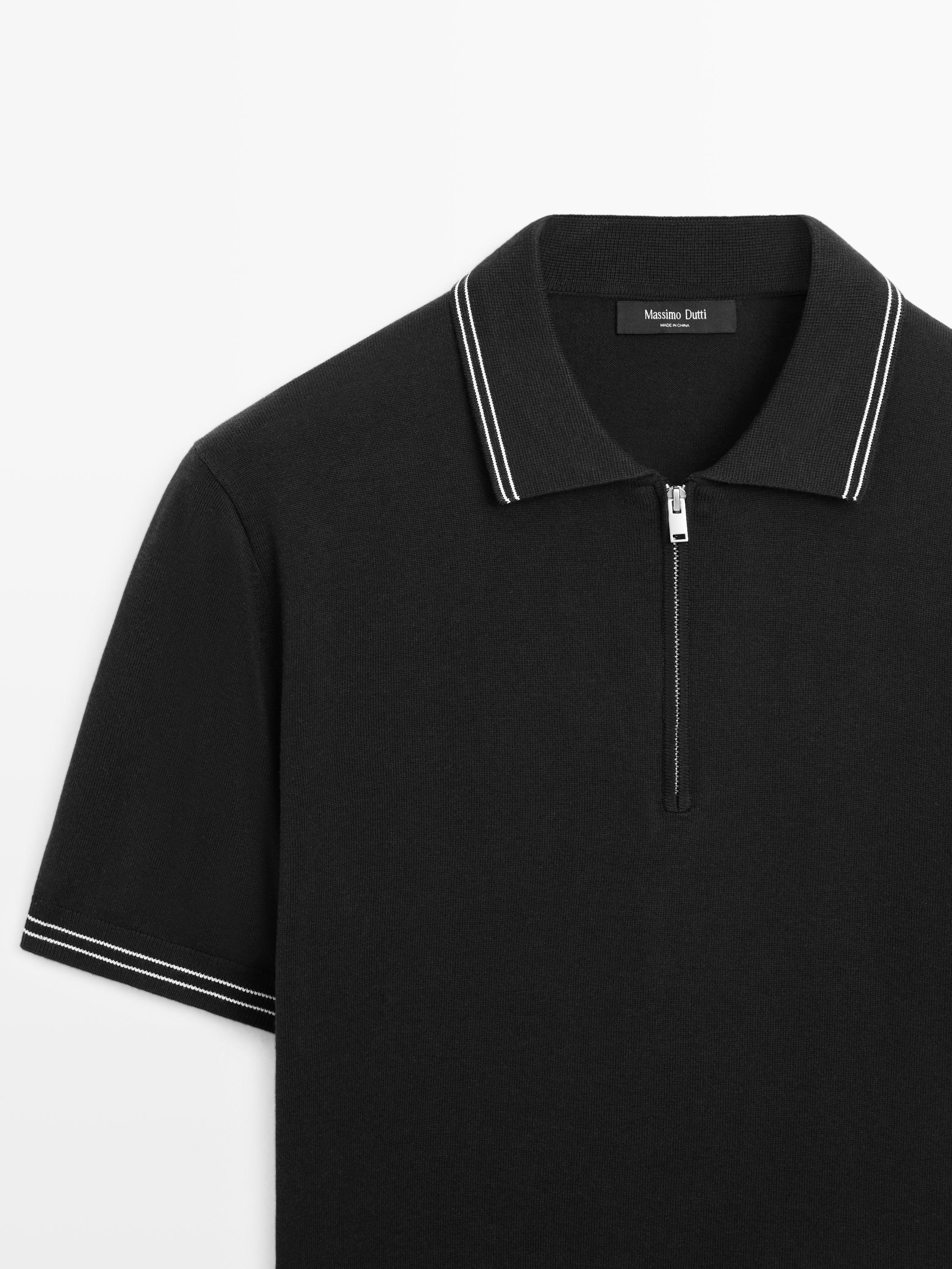 Jersey polo punto detalle cuello