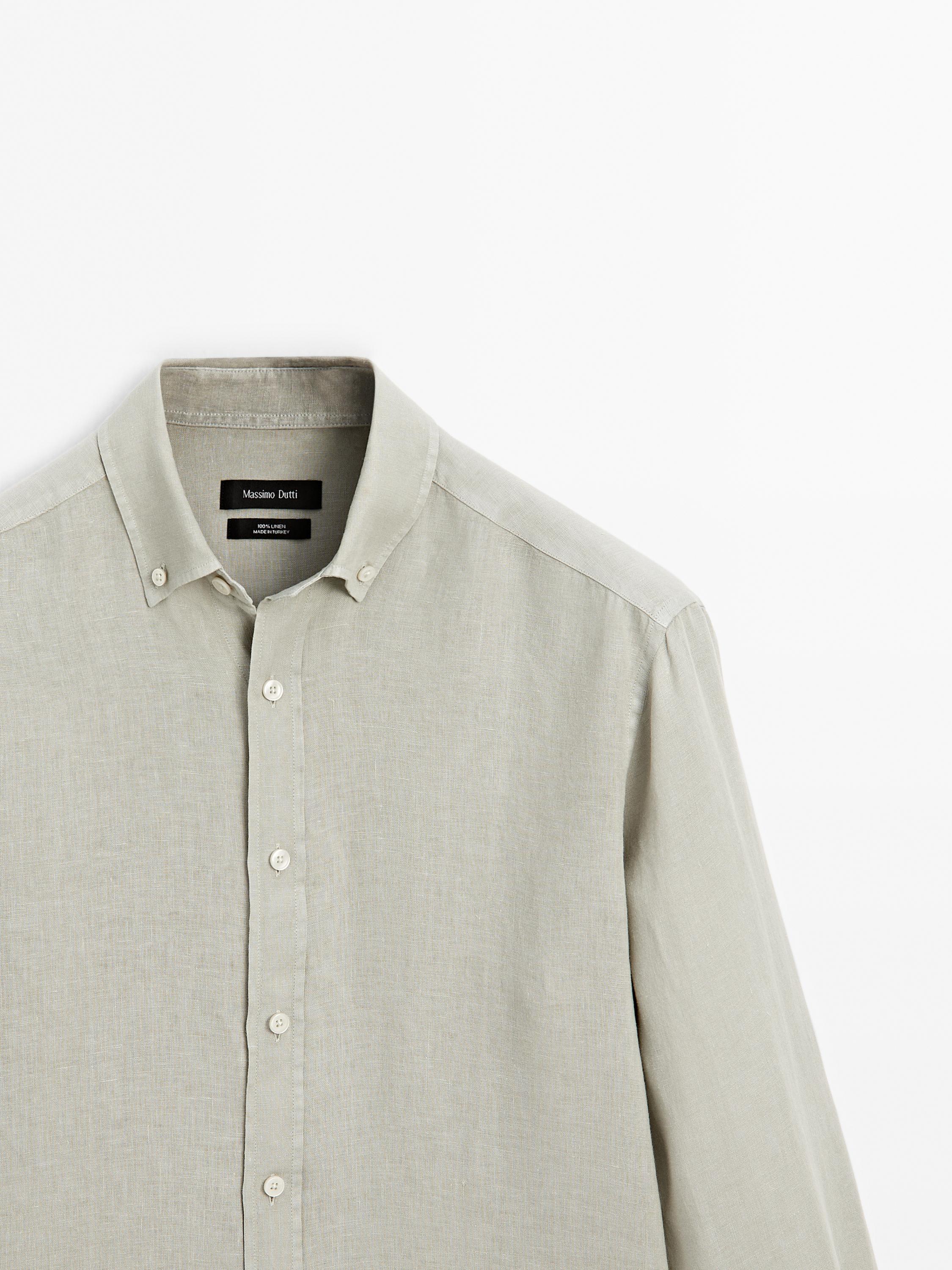 100% linen regular fit shirt