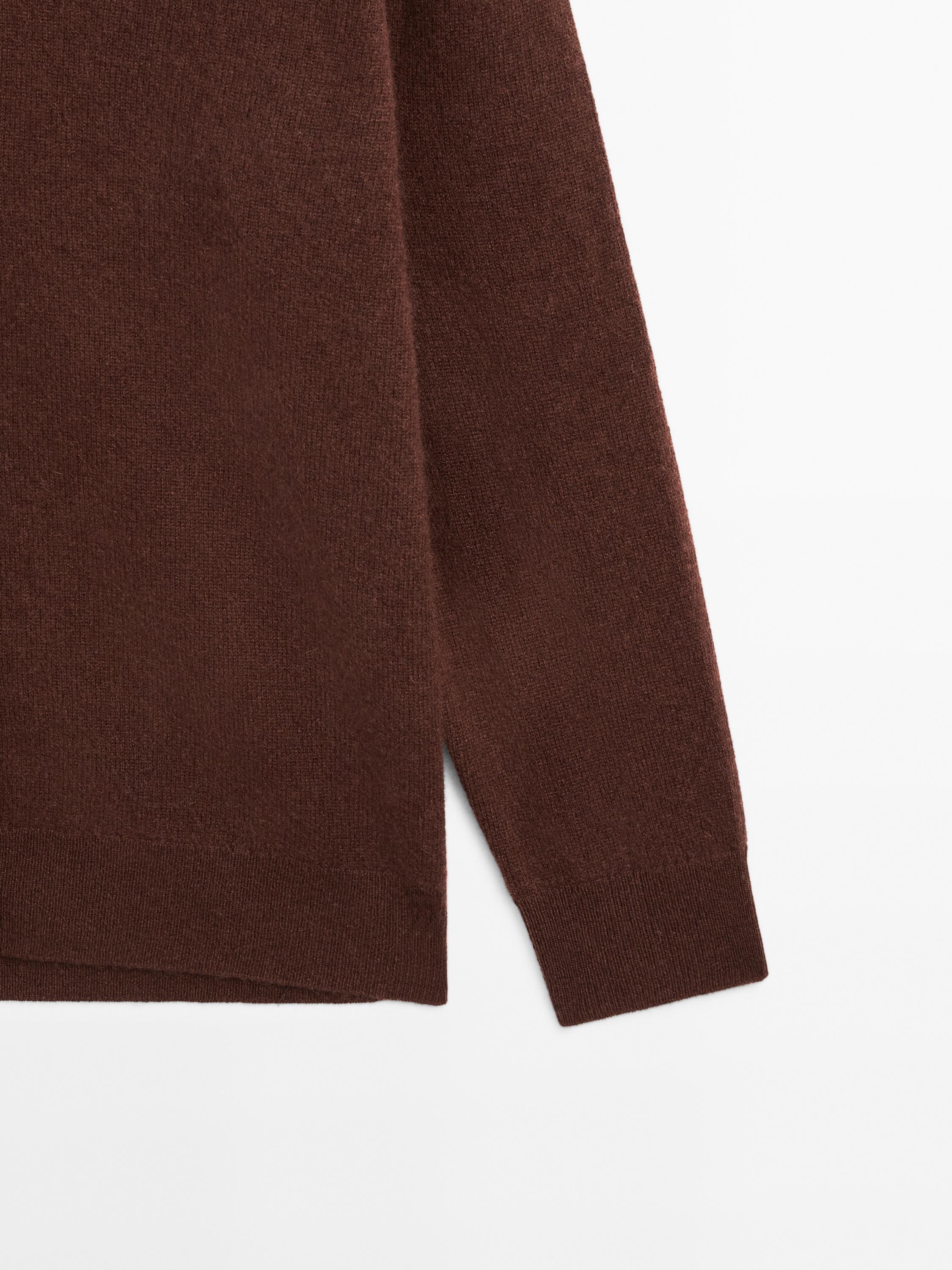 100% cashmere V-neck oversize cardigan